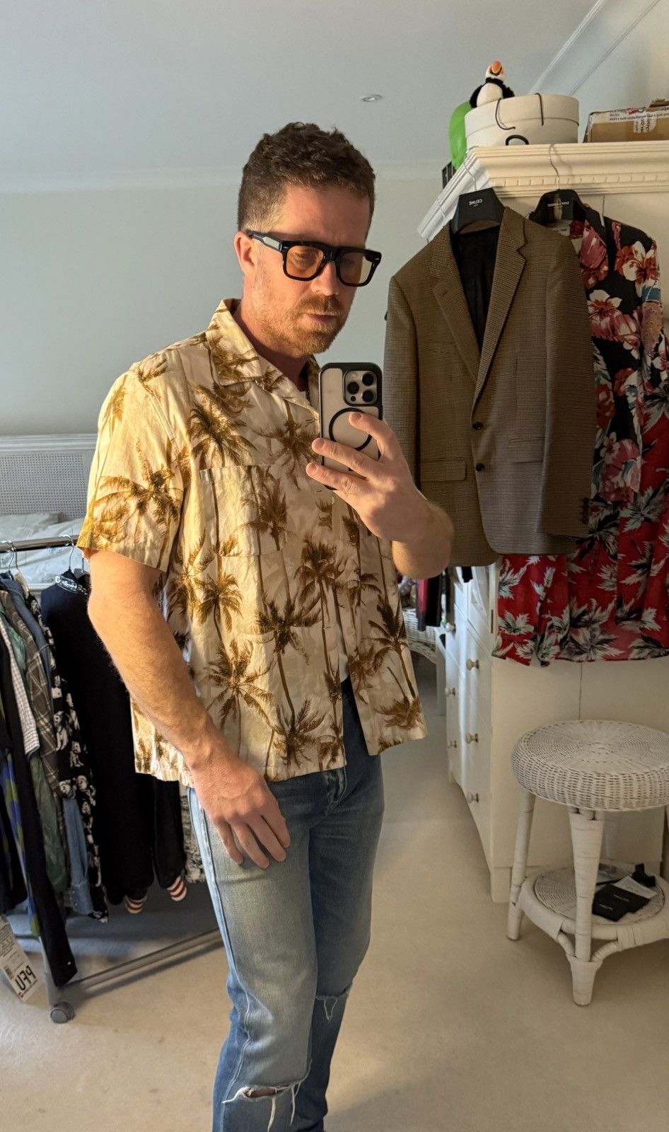 Saint Laurent Paris SS16 Saint Laurent runway Hawaiian palm tree shirt Hedi 42 Size US L / EU 52-54 / 3 - 8 Thumbnail