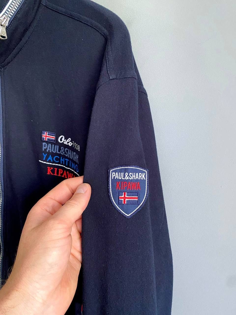 Paul & Shark Paul Shark Yachting Royal Ocean Men's Zip Track Jacket, XL Size US XL / EU 56 / 4 - 4 Thumbnail