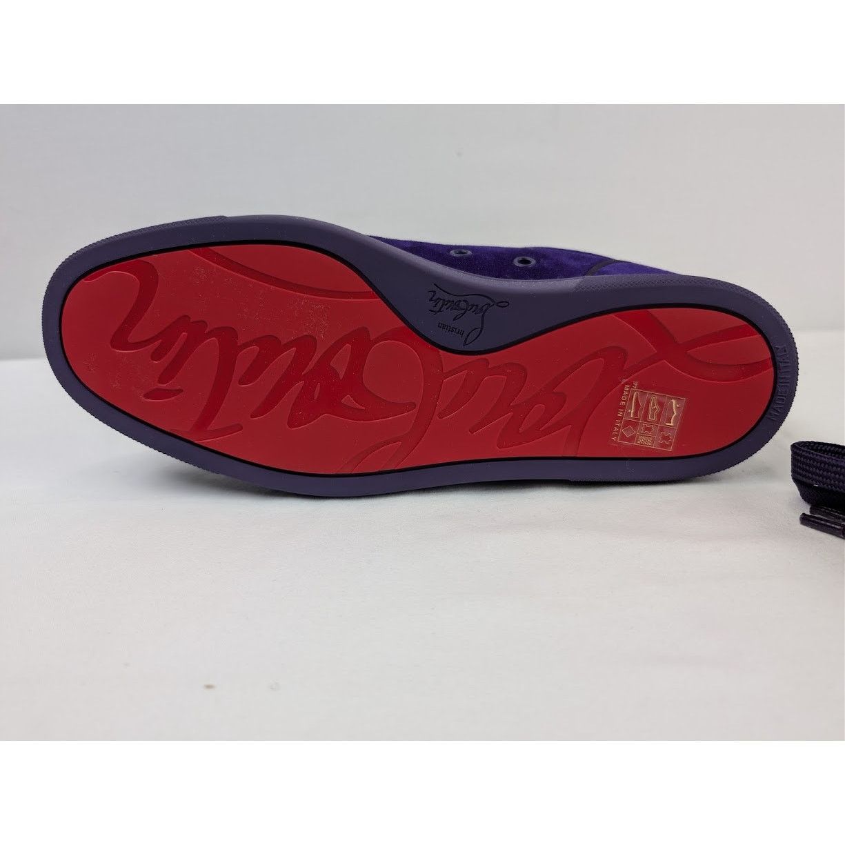 Christian Louboutin o1rshd1 Junior Pik Strass Sneakers in Blue Size US 8 / EU 41 - 11 Thumbnail
