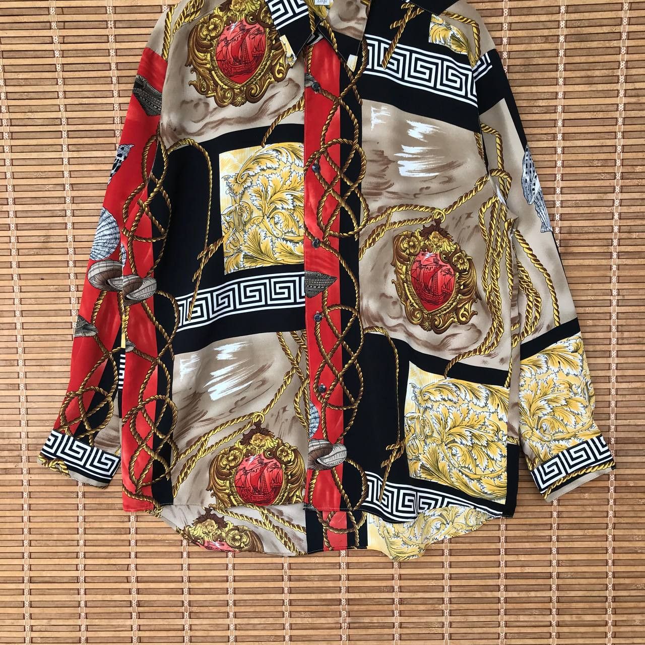 Japanese Brand × Vintage CROIX DU SUD COUTURE BARAQUE SHIRT Size US L / EU 52-54 / 3 - 5 Thumbnail