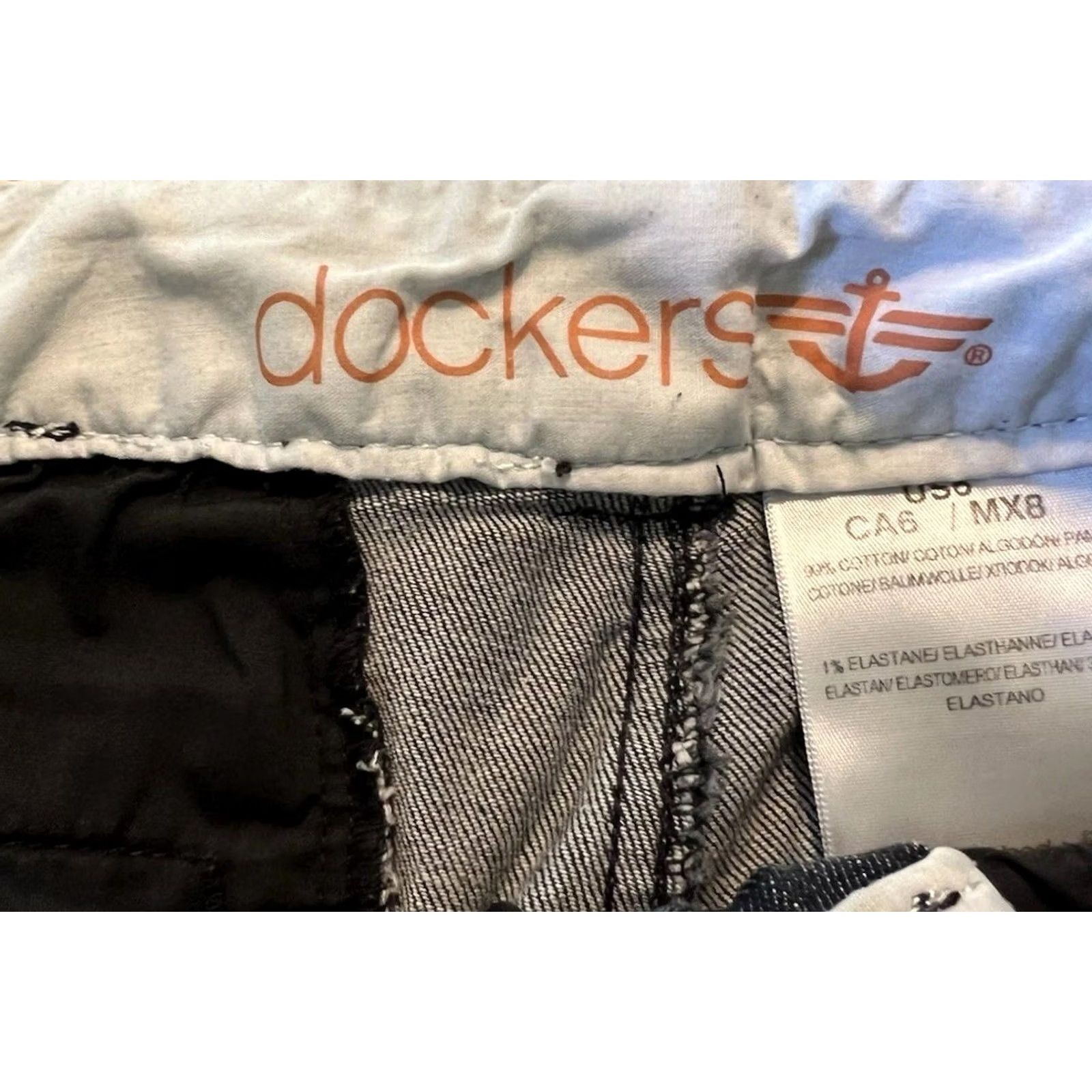 Dockers Dockers Womens Bermuda Jean Short Mid Rise Stretch Shorts Blue Size 6 Regular Inseam 9.5in Denim Cotton Blend Casual Womens Size 28" / US 6 / IT 42 - 5 Thumbnail