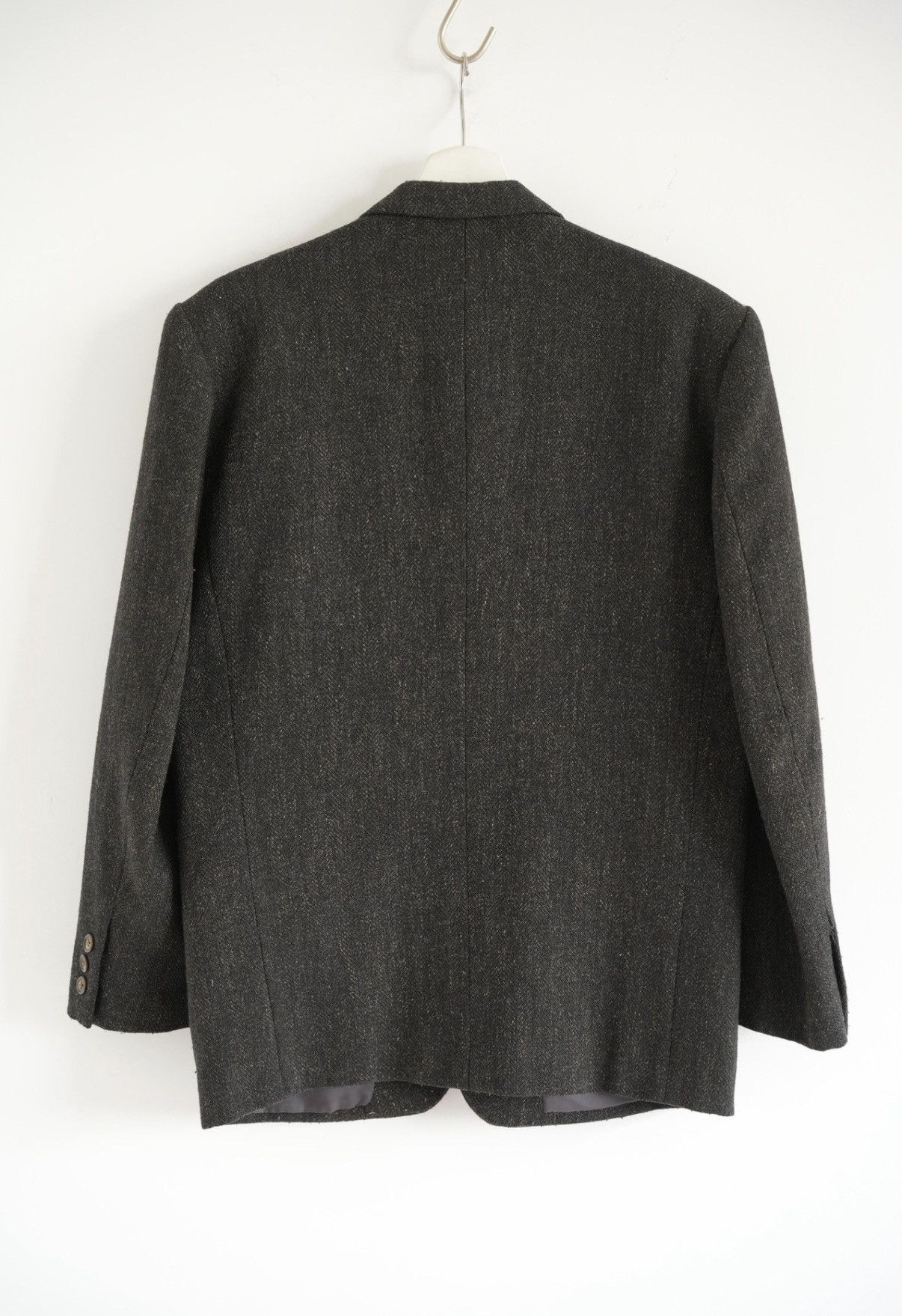 Yohji Yamamoto Yohji Yamamoto 80s Herringbone Tweed Blazer K4 Size US S / EU 44-46 / 1 - 2 Thumbnail