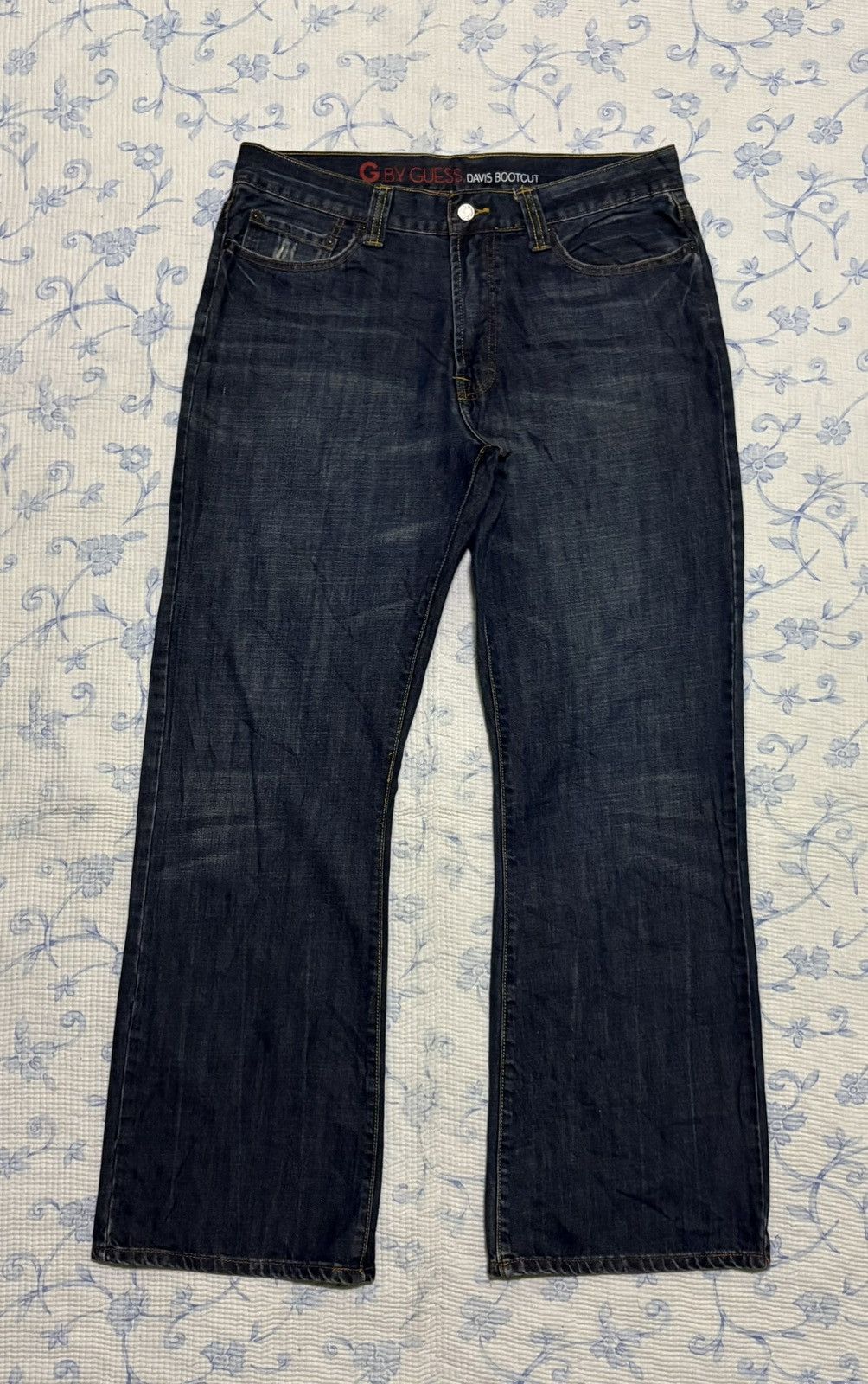 Guess G By Guess Davis Bootcut Streetwear Flared Denim Size US 35 - 1 Thumbnail