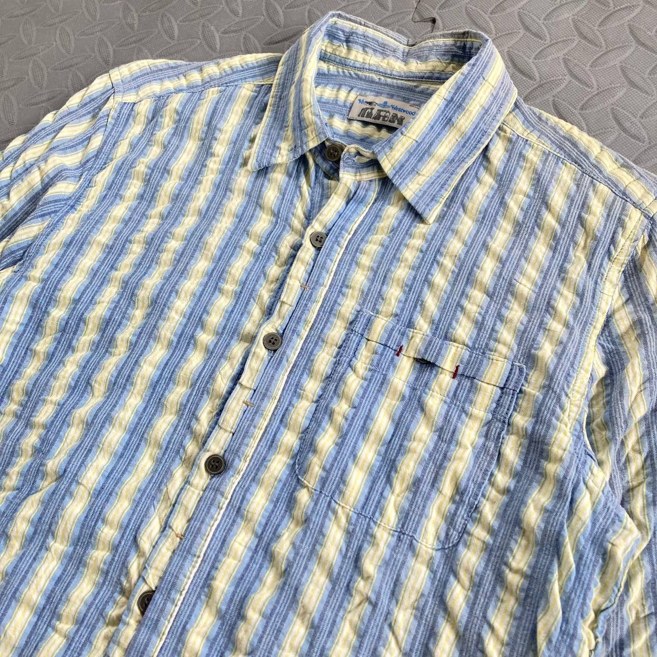 Vivienne Westwood Striped Crinkled Shirt Size US M / EU 48-50 / 2 - 3 Thumbnail