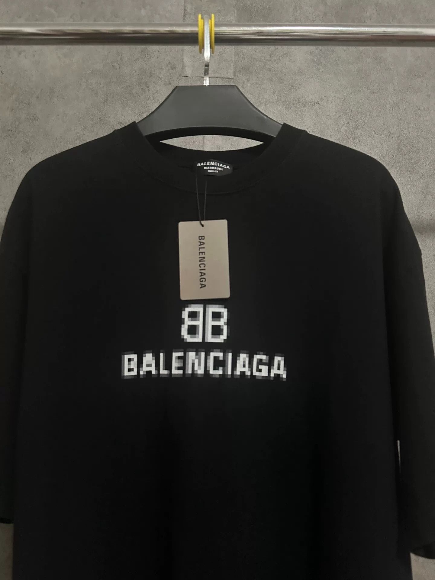 Balenciaga Balenciaga Double B Mosaic Short Sleeve T-Shirt Size US M / EU 48-50 / 2 - 2 Thumbnail