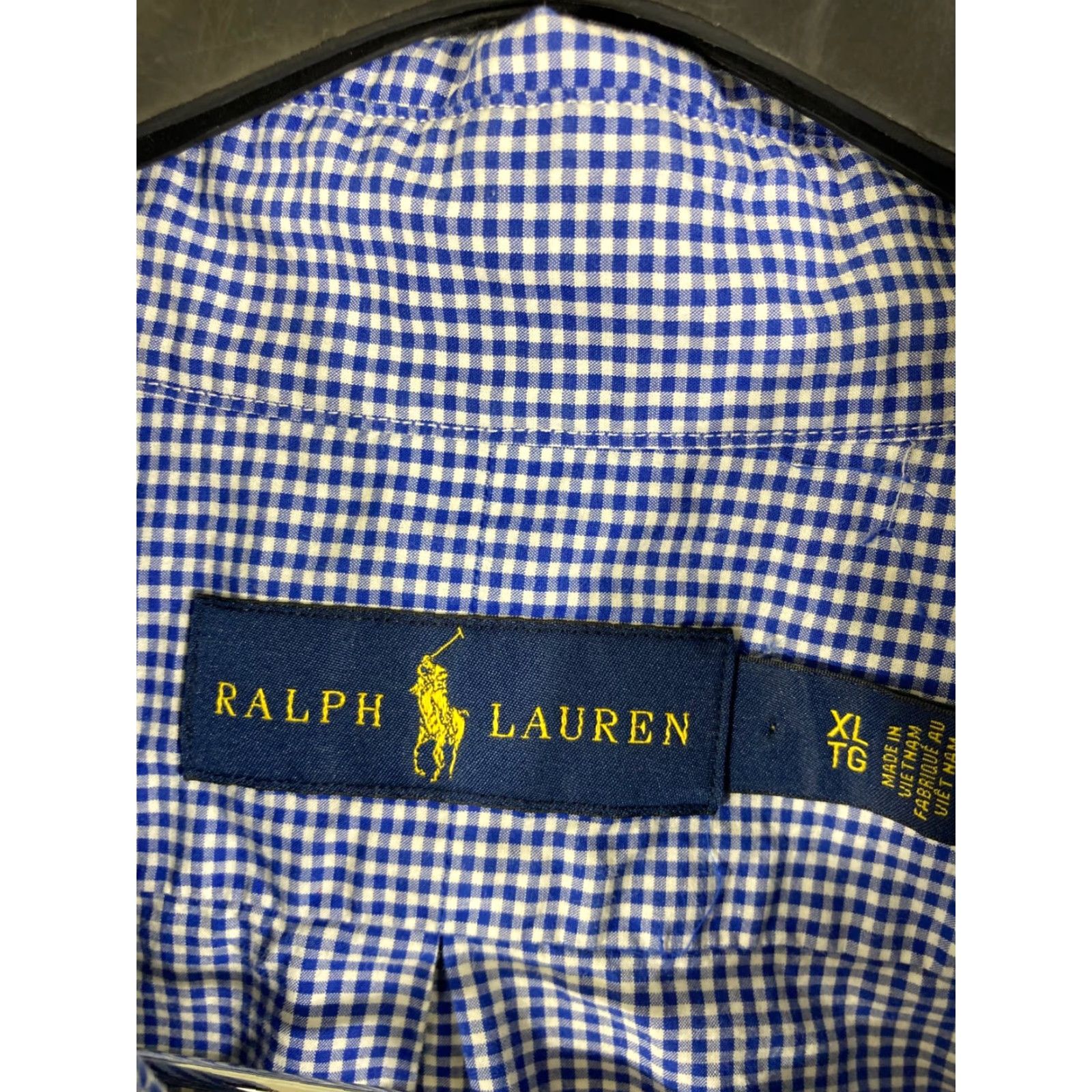 Ralph Lauren Ralph Lauren Button Down Shirt Mens XL Blue White Gingham Cotton Short Sleeve Size US XL / EU 56 / 4 - 6 Thumbnail