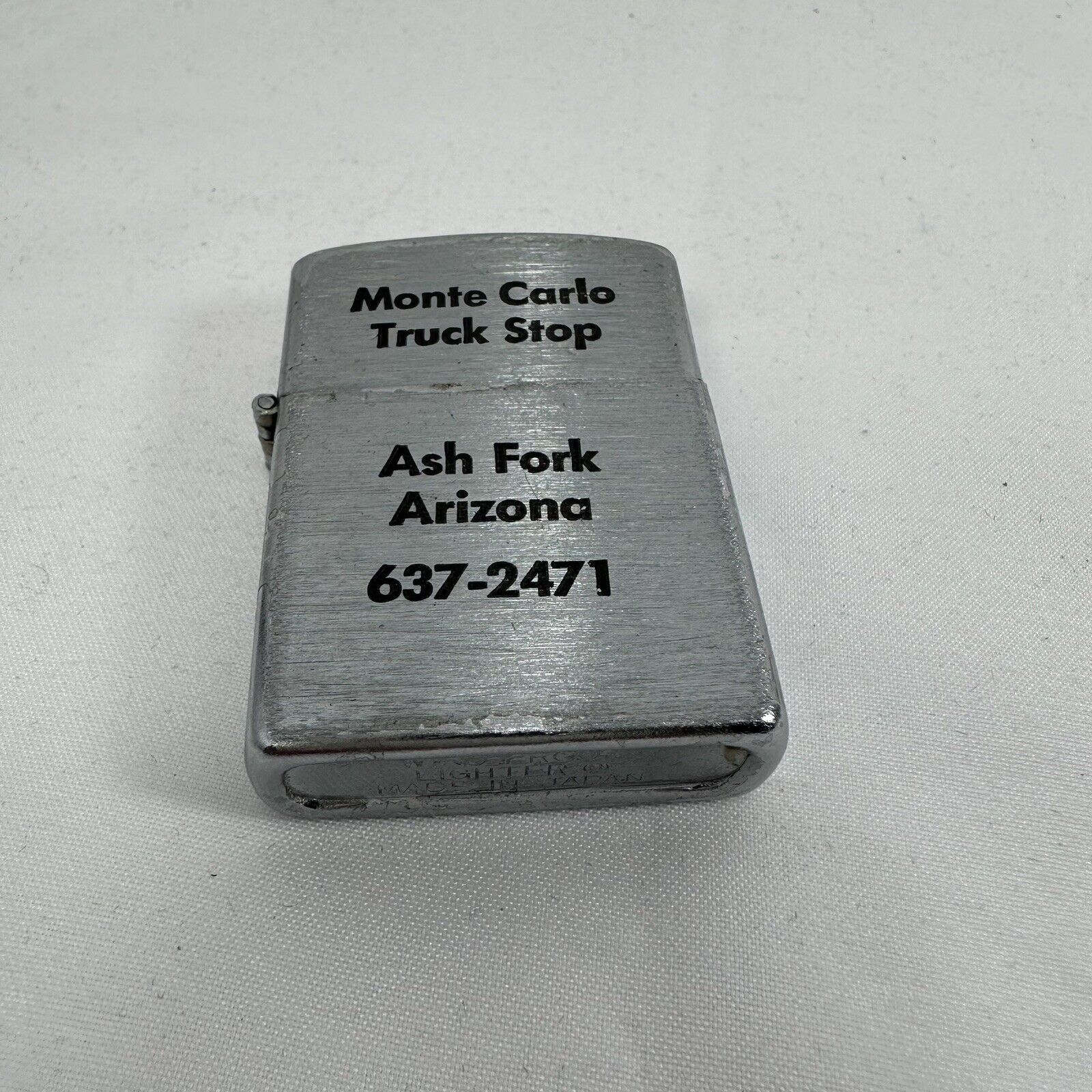Unknown London Vg Lighter Windproof Monte Carlo Truck Stop Ash Fork Arizona Size ONE SIZE - 5 Thumbnail