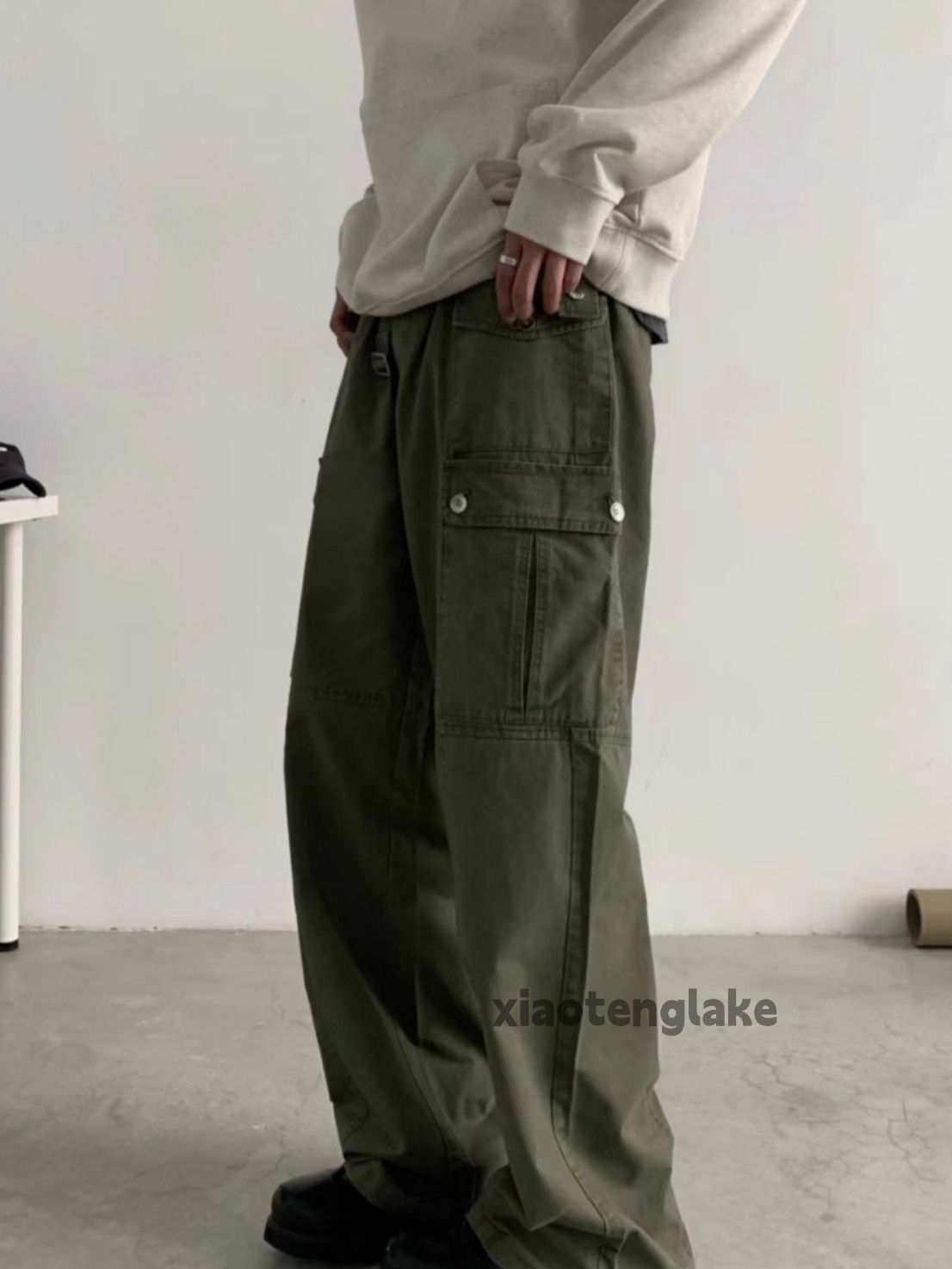 Designer × Japanese Brand × Vintage utility military loose baggy skate outdoor cargo pants Size US 32 / EU 48 - 1 Thumbnail