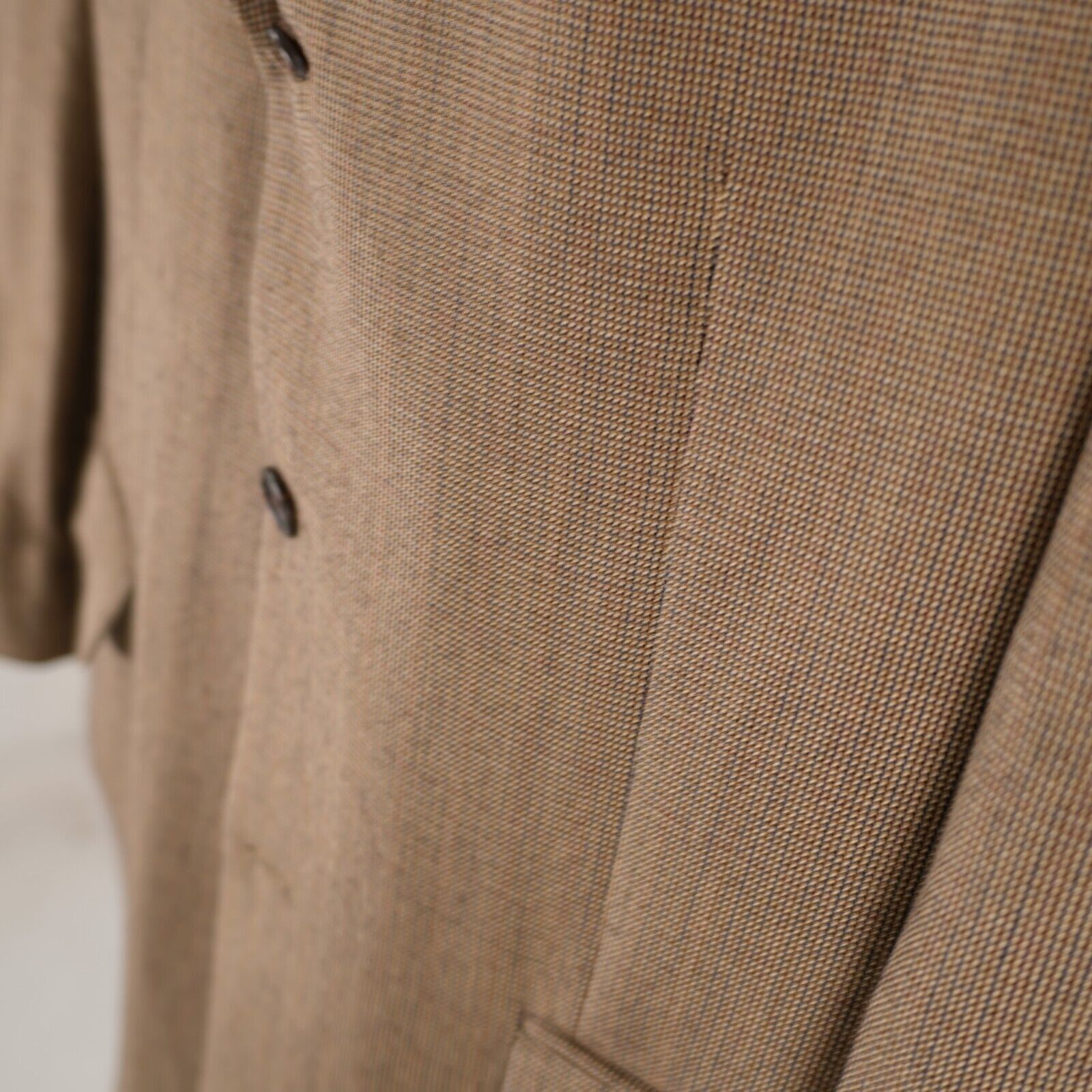 Lord & Taylor Nautica Lord & Taylor Brown Blue Check Silk Wool 3 Button Sp Size 42R - 4 Thumbnail