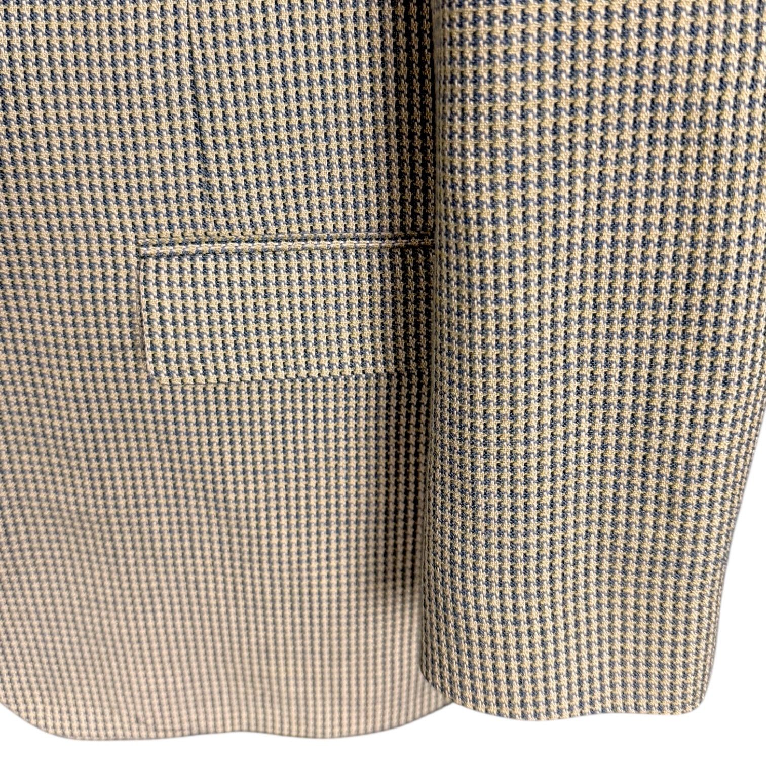 Pierre Cardin Vtg Pierre Cardin Brown & Green Houndstooth Men's Blazer 44R Size 44R - 5 Thumbnail