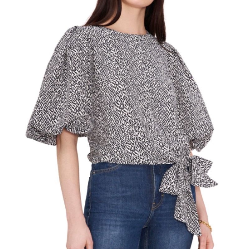 Vince Camuto Vince Camuto 3/4 Bubble Sleeve Tie Front Blouse, Size XXS Size XXS / US 00 / IT 34 - 1 Preview