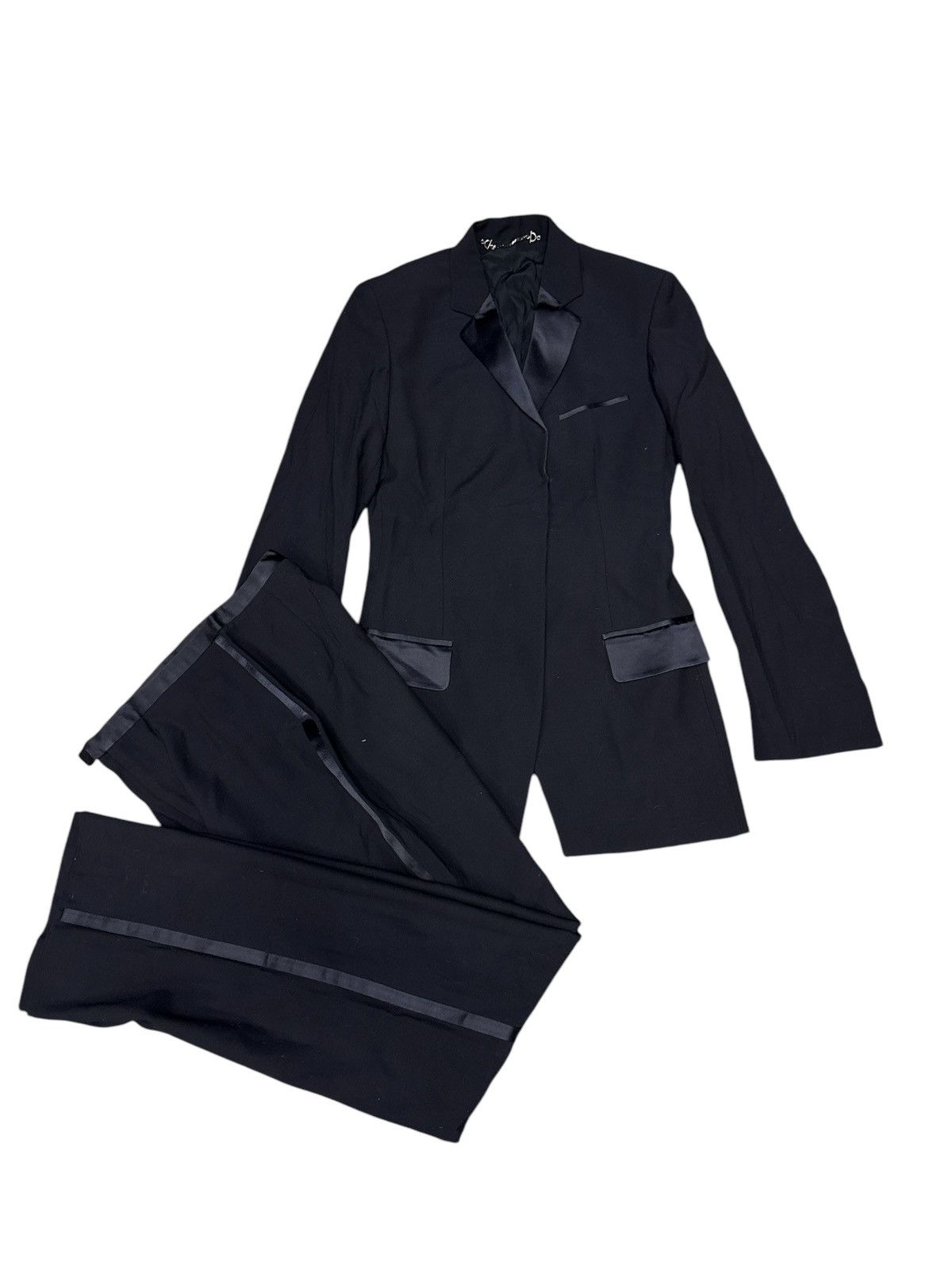 Gucci GUCCI BLACK TIE ONE SUIT COAT JACKET Size XS / US 0-2 / IT 36-38 - 1 Thumbnail