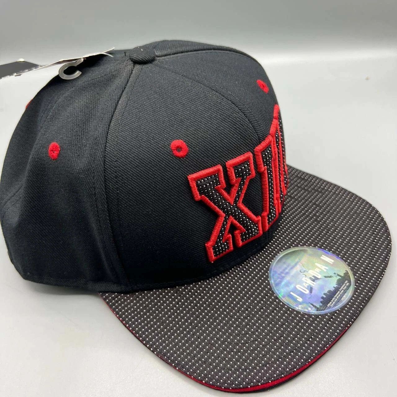 Jordan Brand Air Jordan 13 XIII Bred Hat Men Embroidered Snap Back Cap Size ONE SIZE - 6 Thumbnail