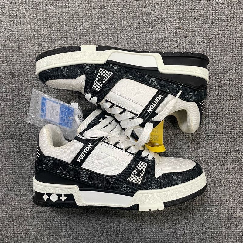 Louis Vuitton Louis Vuitton Panda Trainer Low-Top Sneakers -2508 Size US 7.5 / EU 40-41 - 7 Thumbnail