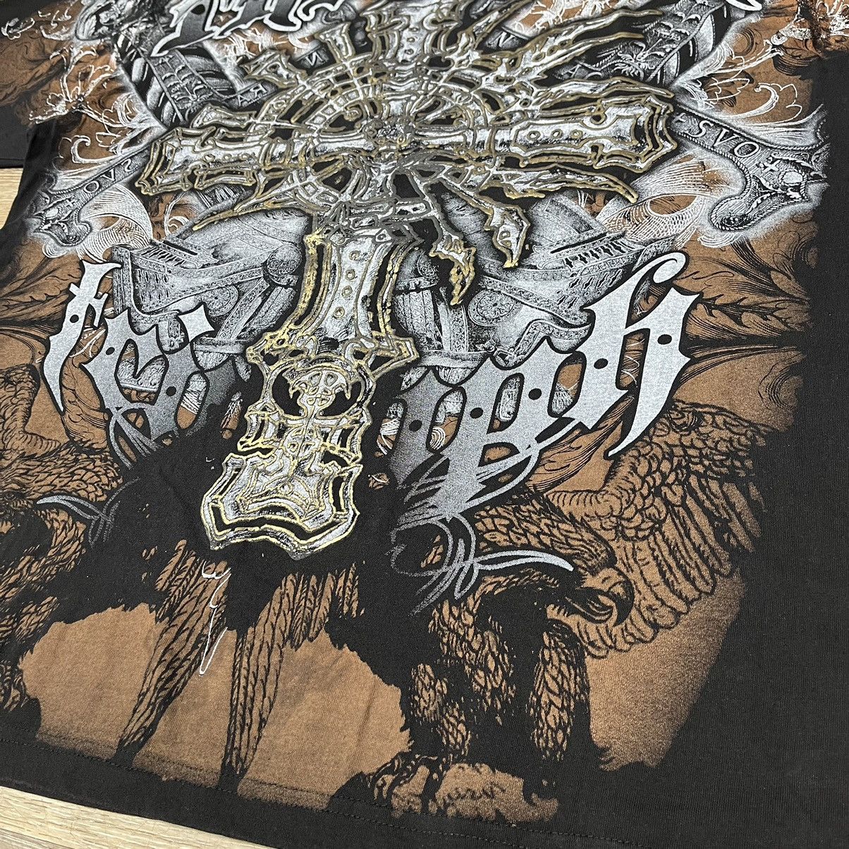 Vintage 00s affliction style tee Size US XXL / EU 58 / 5 - 4 Thumbnail