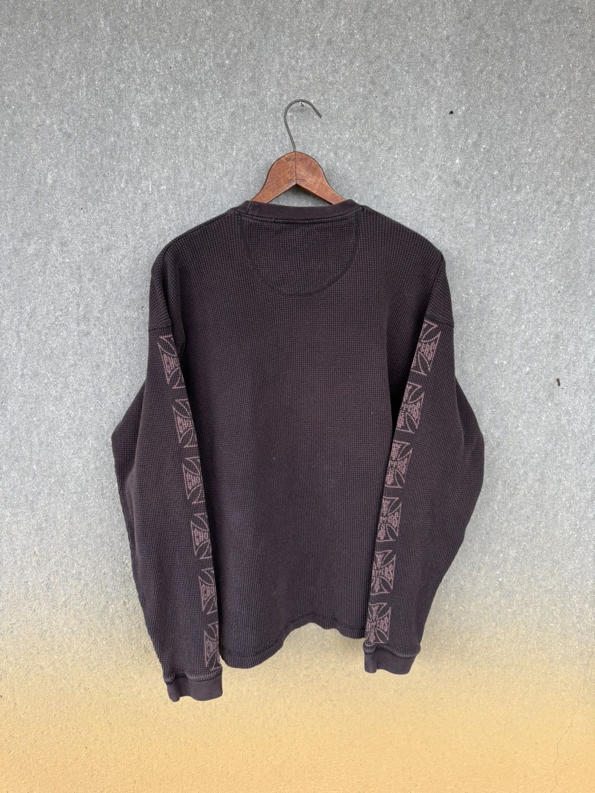 Vintage West Coast Choppers Faded Thermal Pink Cross Longsleeve Size US L / EU 52-54 / 3 - 2 Thumbnail