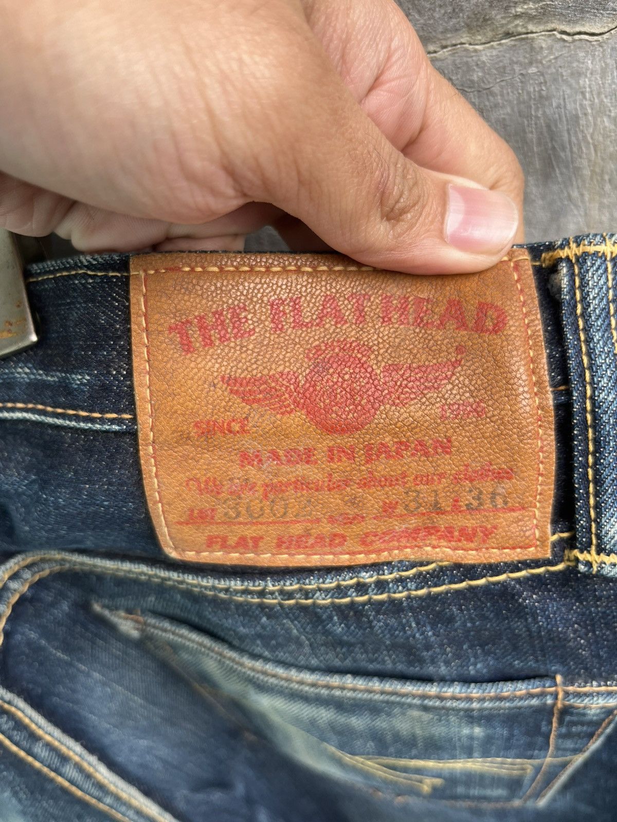 The Flat Head Japanese Denim Selvedge Jeans Size US 31 - 7 Thumbnail