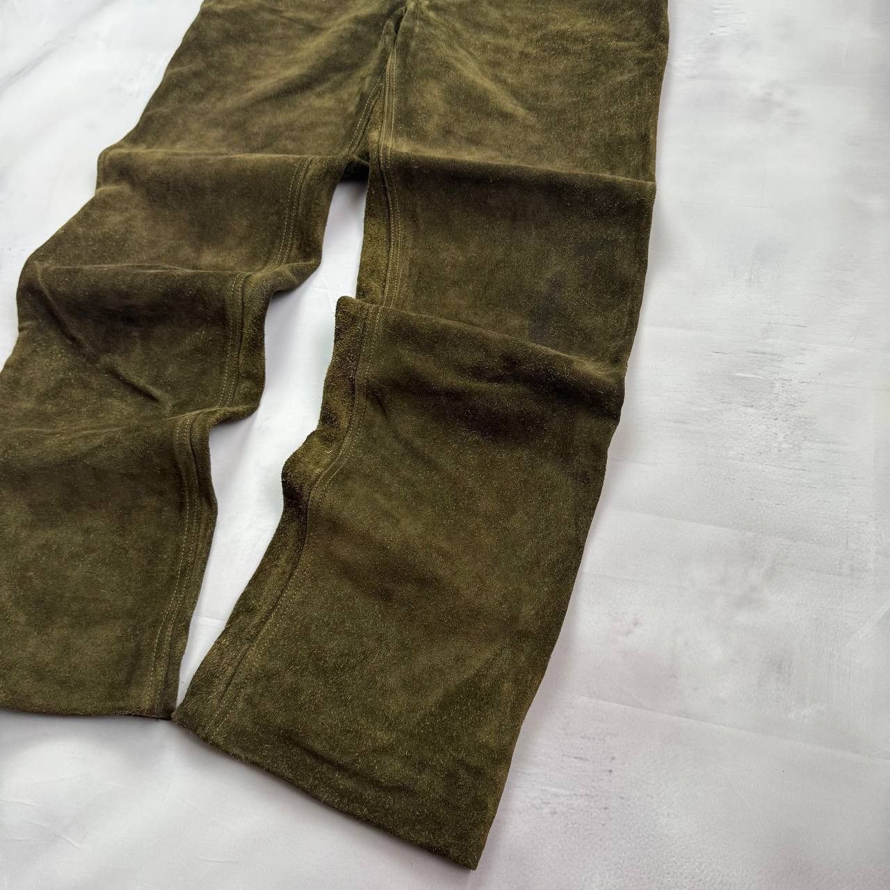 Levi's Vintage Levis 60-70's men's suede leather rare dark green Size US 32 / EU 48 - 2 Thumbnail