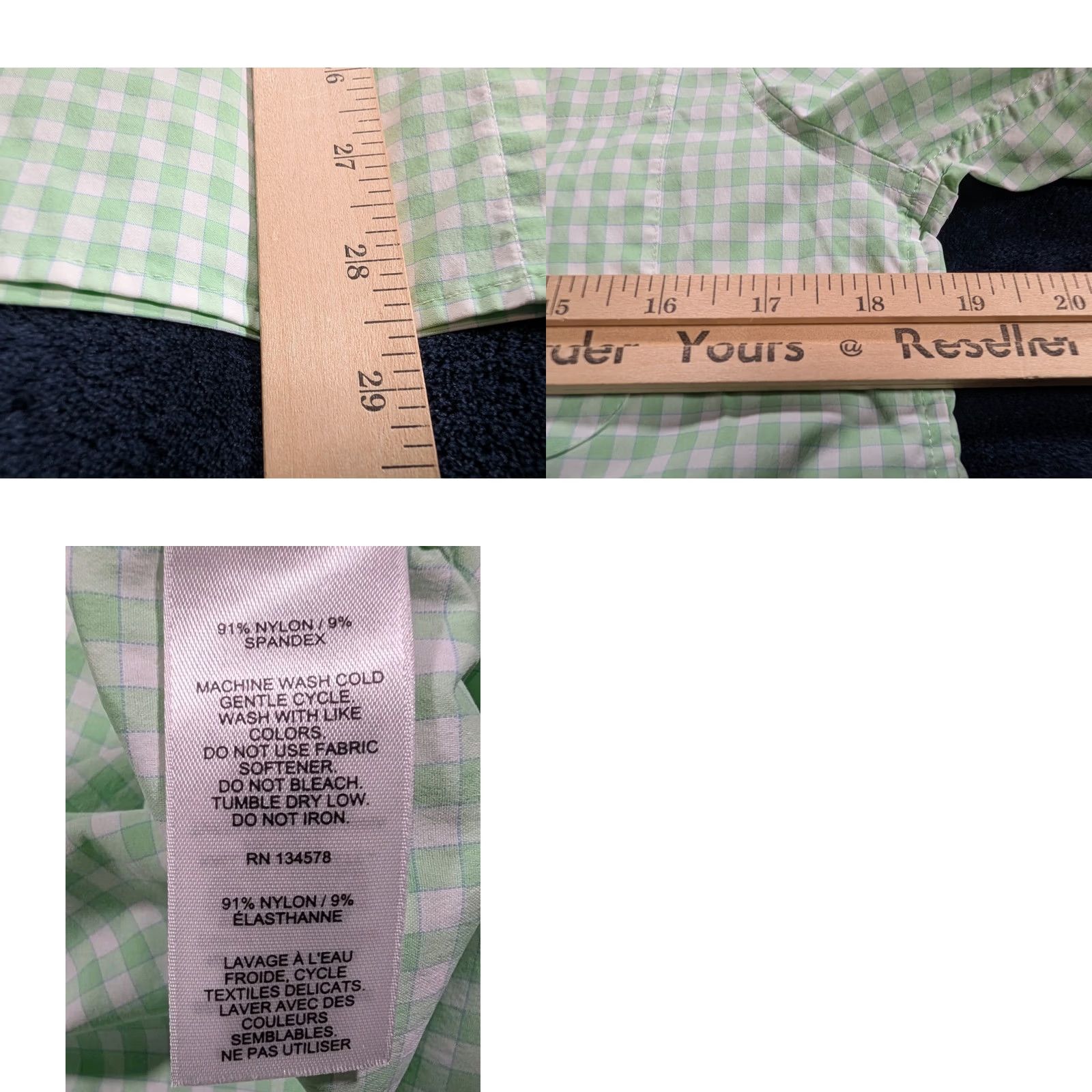 Vineyard Vines Vineyard Vines OTG Green And White Gingham Performance Button Down Men's Small Shirt Mens Small Green Plaid Button-Up Stretch Seasonal 90s? Size US S / EU 44-46 / 1 - 8 Thumbnail