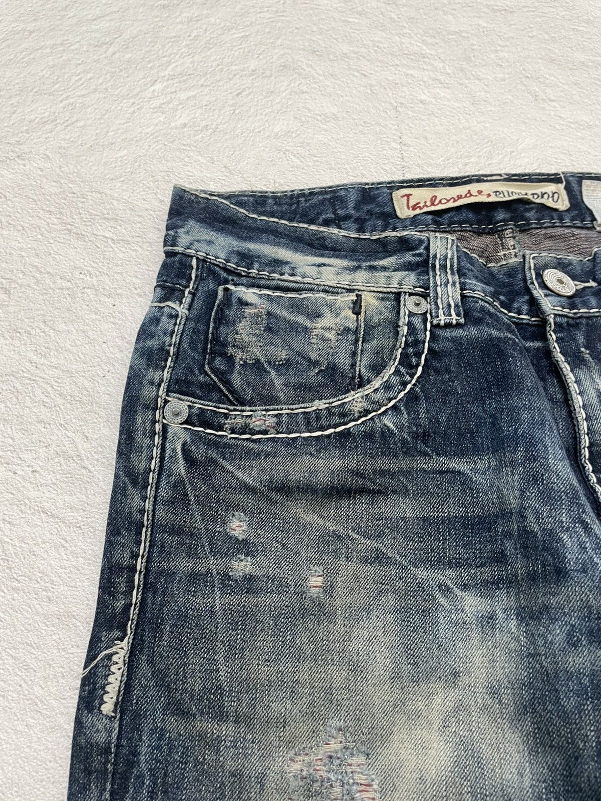 Hysteric Glamour 2000s Buckaroo Acid Washed Denim Distressed Y2K Size US 33 - 3 Thumbnail