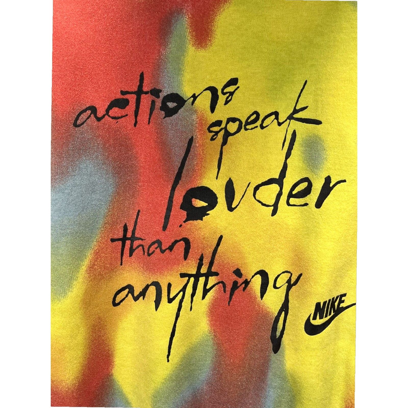 Nike Nike Action Speaks Hoodie Multicolor Tie Dye Mens Medium Pullover Sweatshirt Size US M / EU 48-50 / 2 - 5 Thumbnail