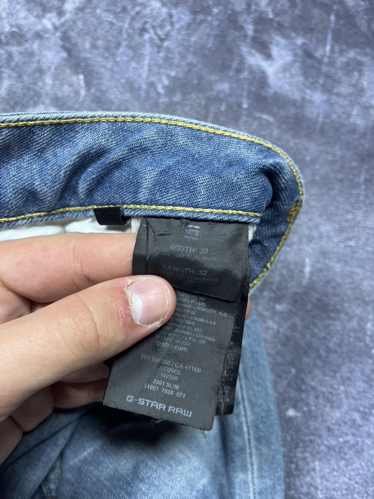 G-Star G-Star RAW Jeans Denim Vintage Streetwear Y2K Pashanim Size US 33 - 11 Thumbnail