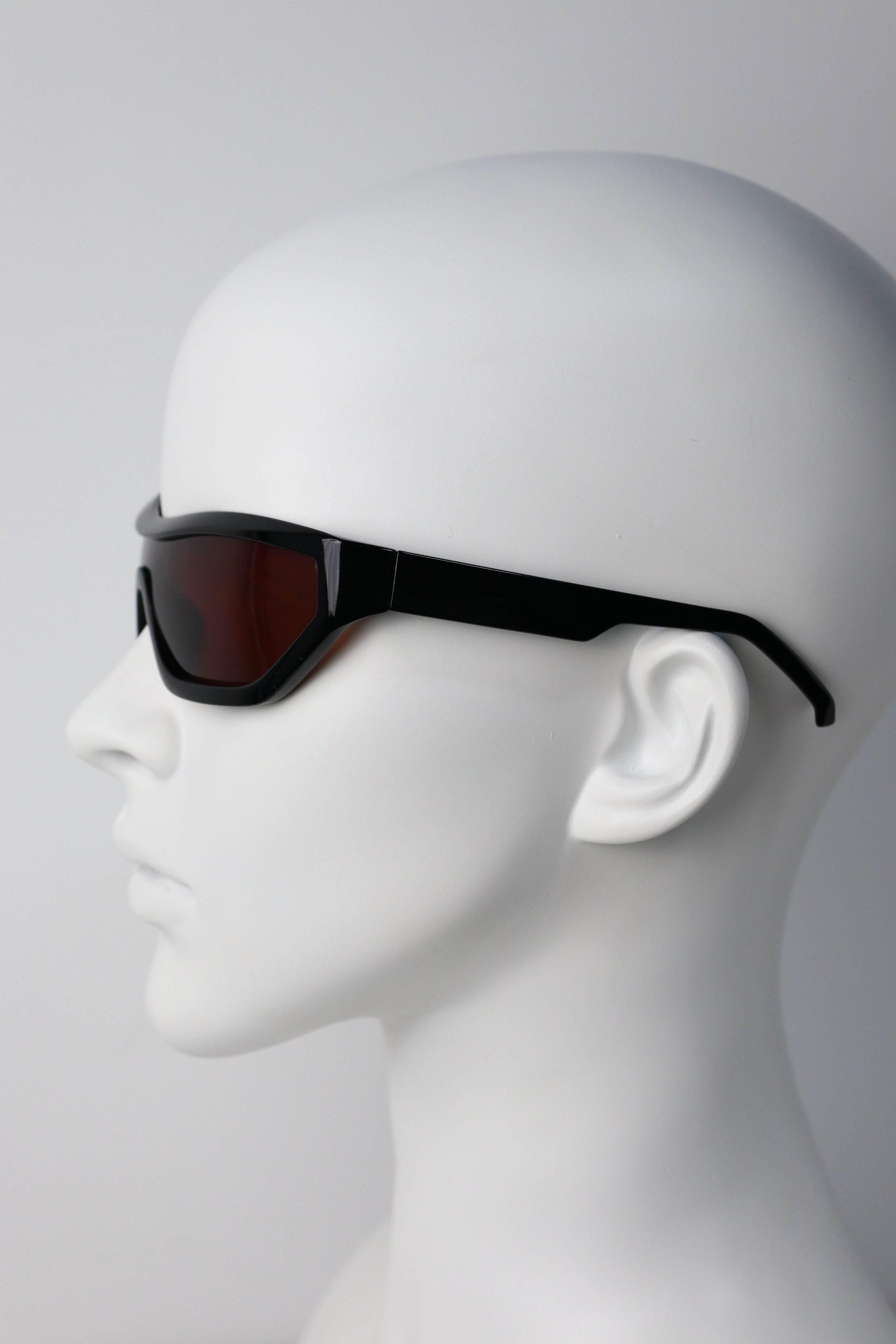 Japanese Brand Y2k Avant Garde Futuristic Rectangle Champagne Sunglasses OS Size ONE SIZE - 8 Thumbnail