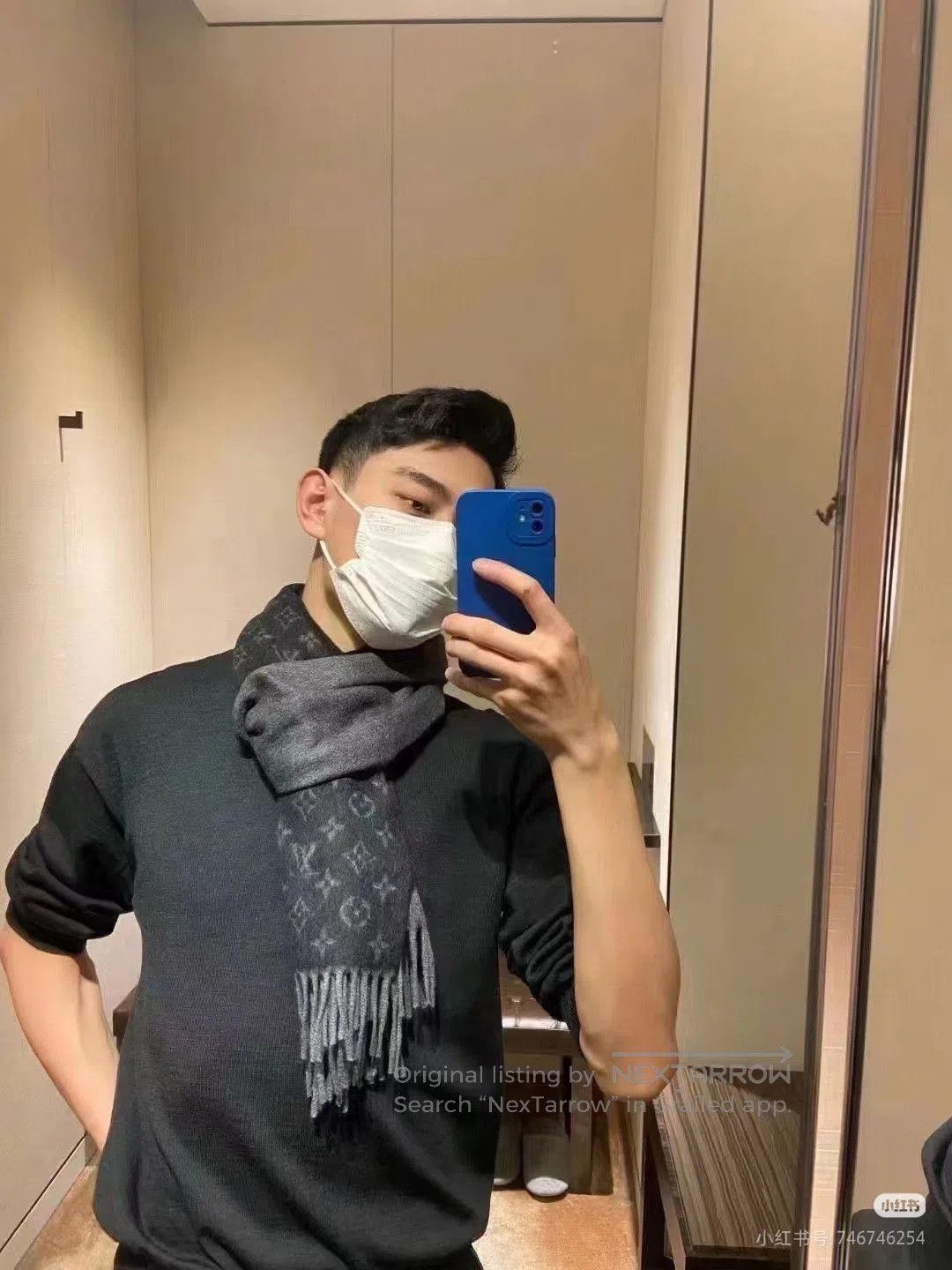 Louis Vuitton LV Monogram Gradient Cashmere Scarf. Size ONE SIZE - 5 Thumbnail