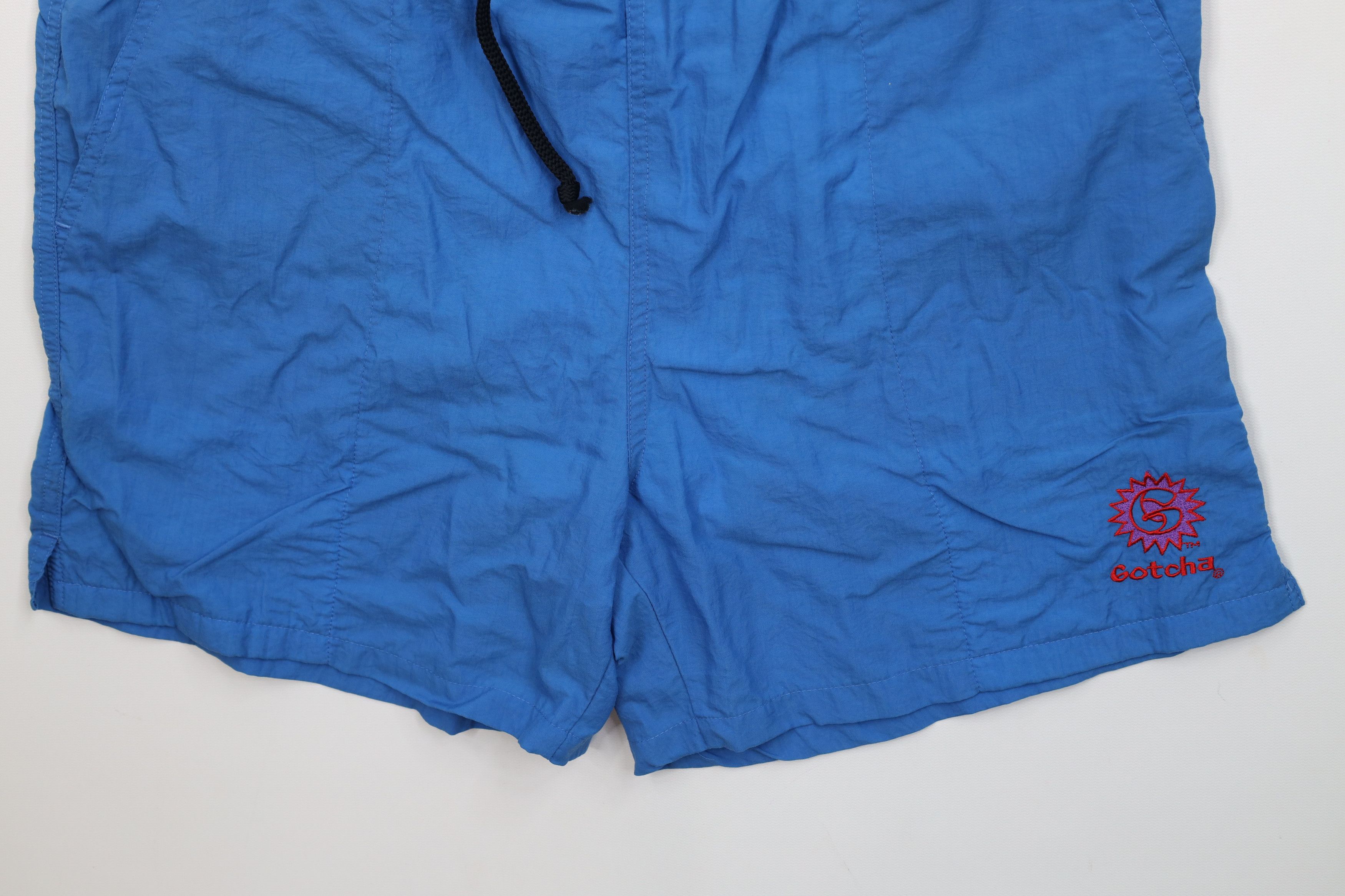 Gotcha Vintage 80s 90s Gotcha Surfing Lined Shorts Swim Trunks Blue Size US 36 / EU 52 - 4 Thumbnail