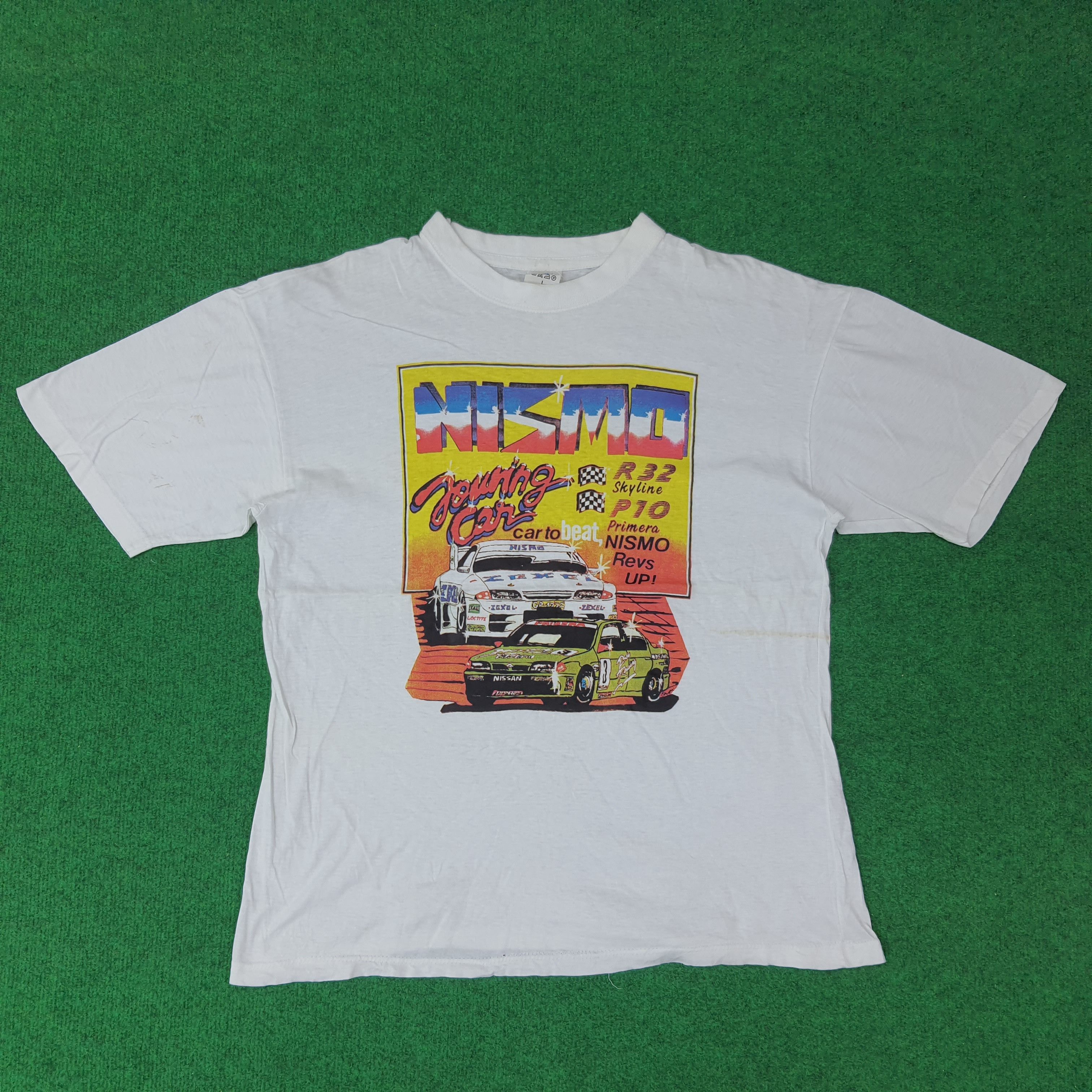 Japanese Brand Vintage NISMO Touring Car Skyline Primera 90s Tshirt C259N29 Size US L / EU 52-54 / 3 - 1 Thumbnail