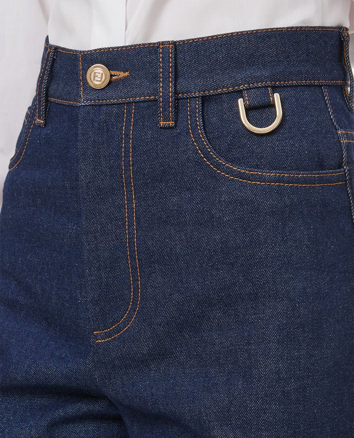 Fendi o1w1db10325 FLP651 Jeans in Blue Size 26" / US 2 / IT 38 - 4 Thumbnail