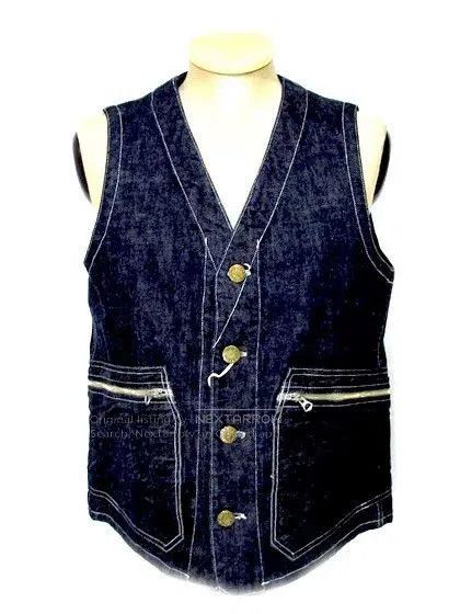 Freewheelers denim vest with large back pocket. Size US M / EU 48-50 / 2 - 7 Thumbnail