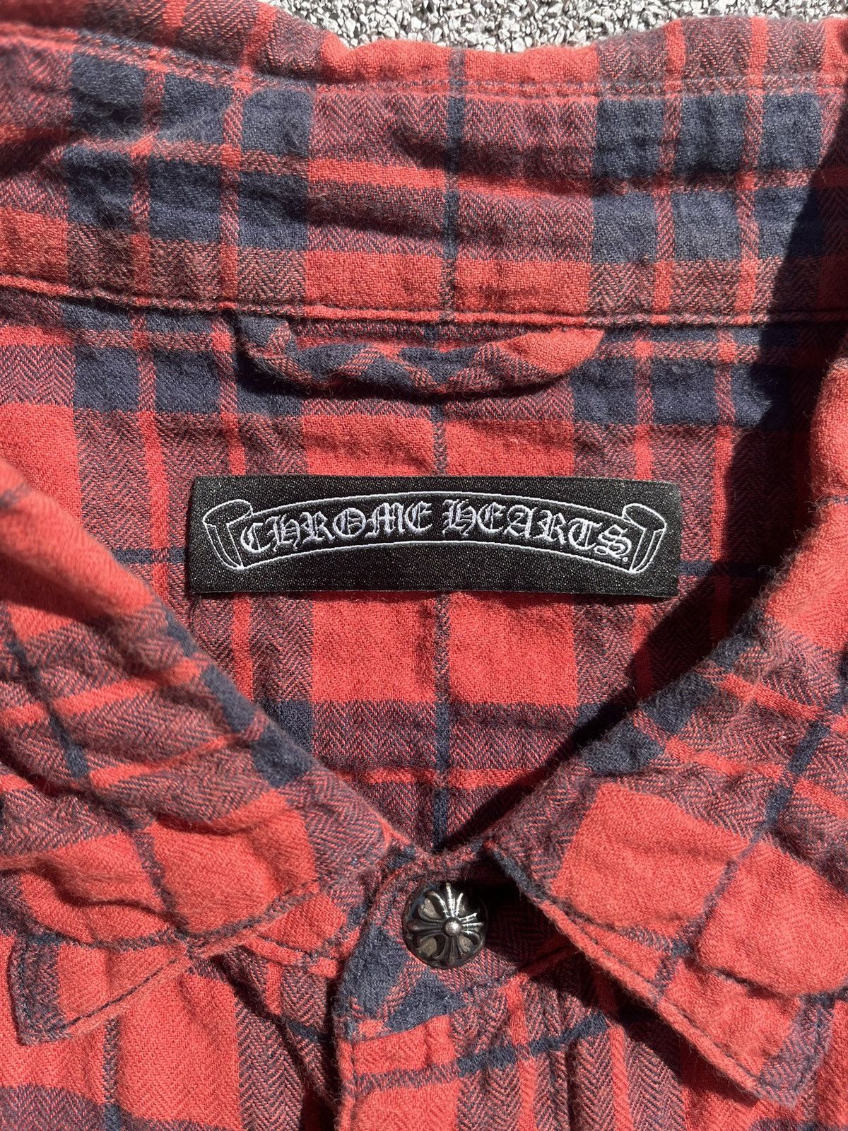 Chrome Hearts Vintage Chrome Hearts Loose Ends Leather Cross Patch Flannel Size US M / EU 48-50 / 2 - 7 Thumbnail