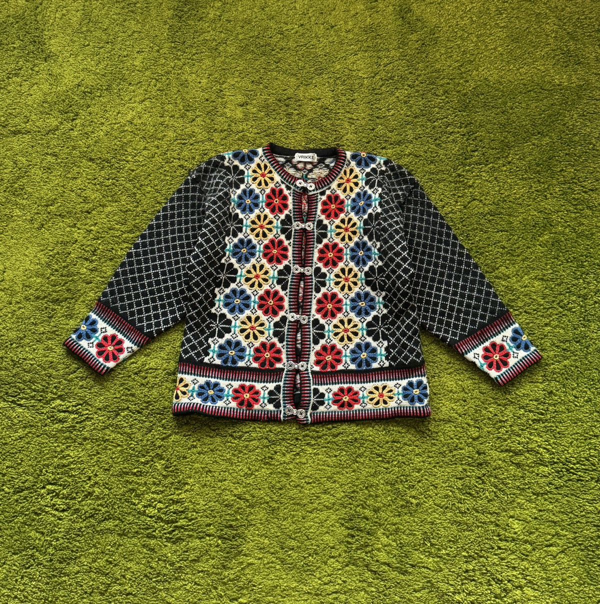 Dale Of Norway × Vintage Vrikke Norway vintage ethnic wool cardigan sweater Size M / US 6-8 / IT 42-44 - 1 Thumbnail