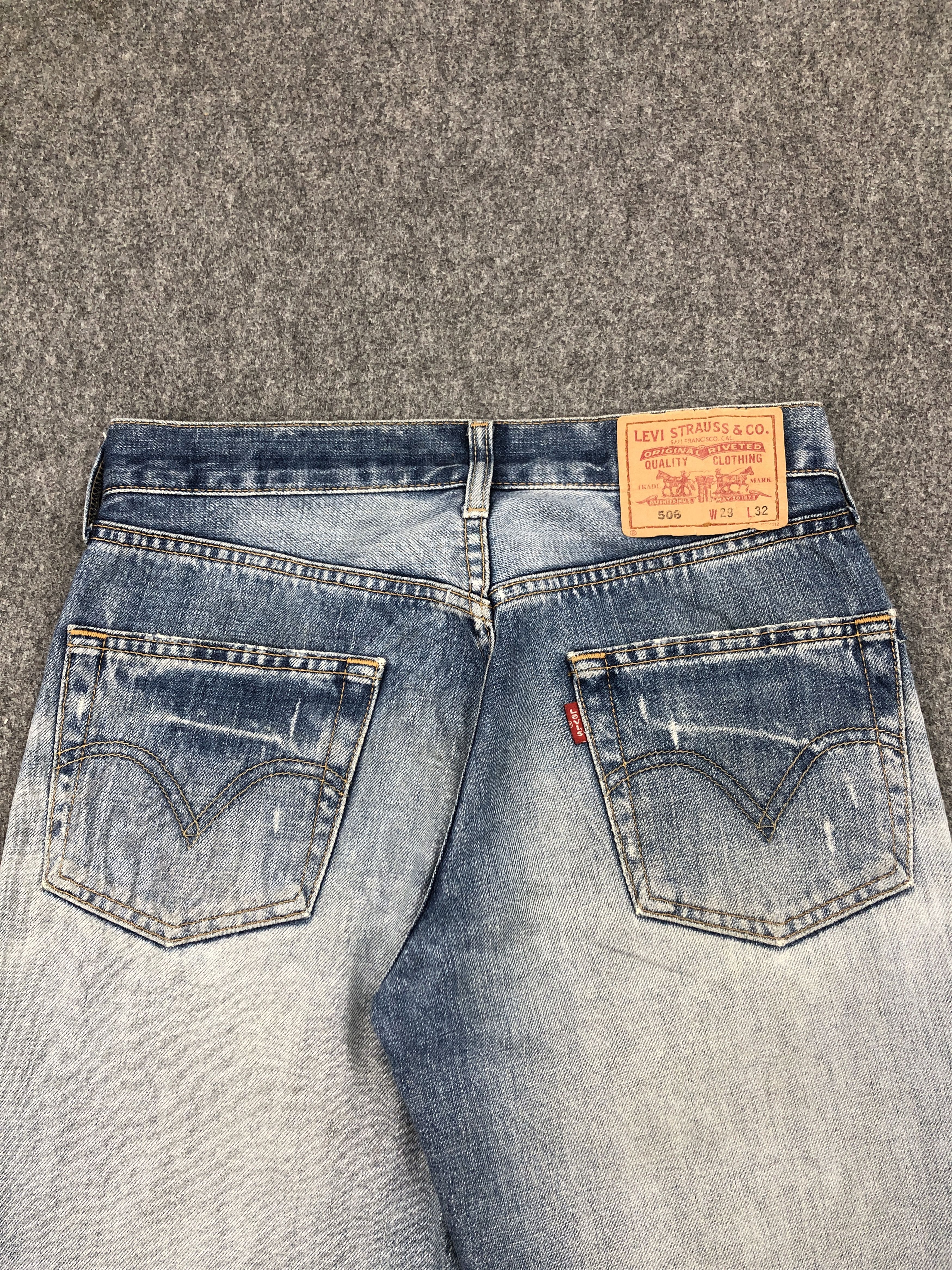 Levi's × Vintage Vintage Levis 506 Faded Blue Jeans DP2295 Size US 28 / EU 44 - 4 Thumbnail
