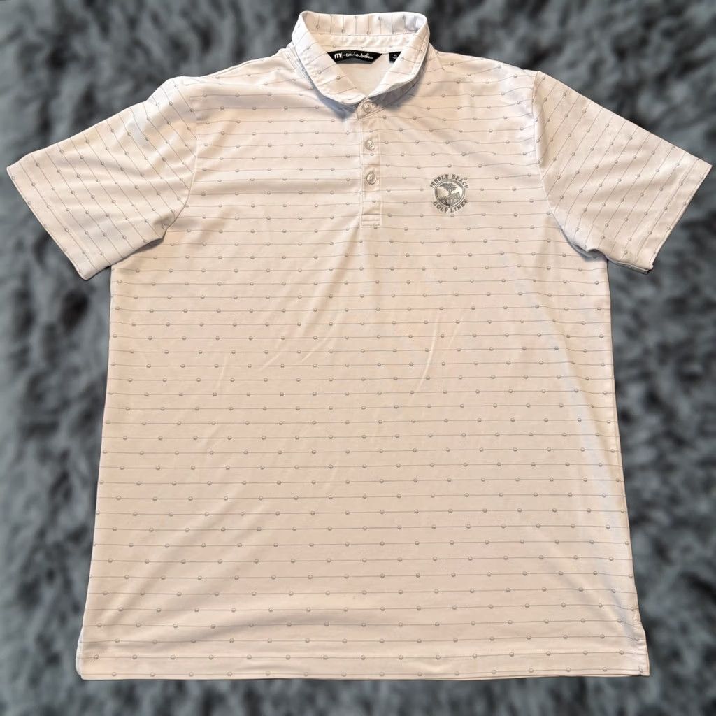 TravisMathew Travis Mathew Pebble Beach Golf Links Polo Shirt Mens Size XL Short Sleeve White Size US XL / EU 56 / 4 - 1 Thumbnail