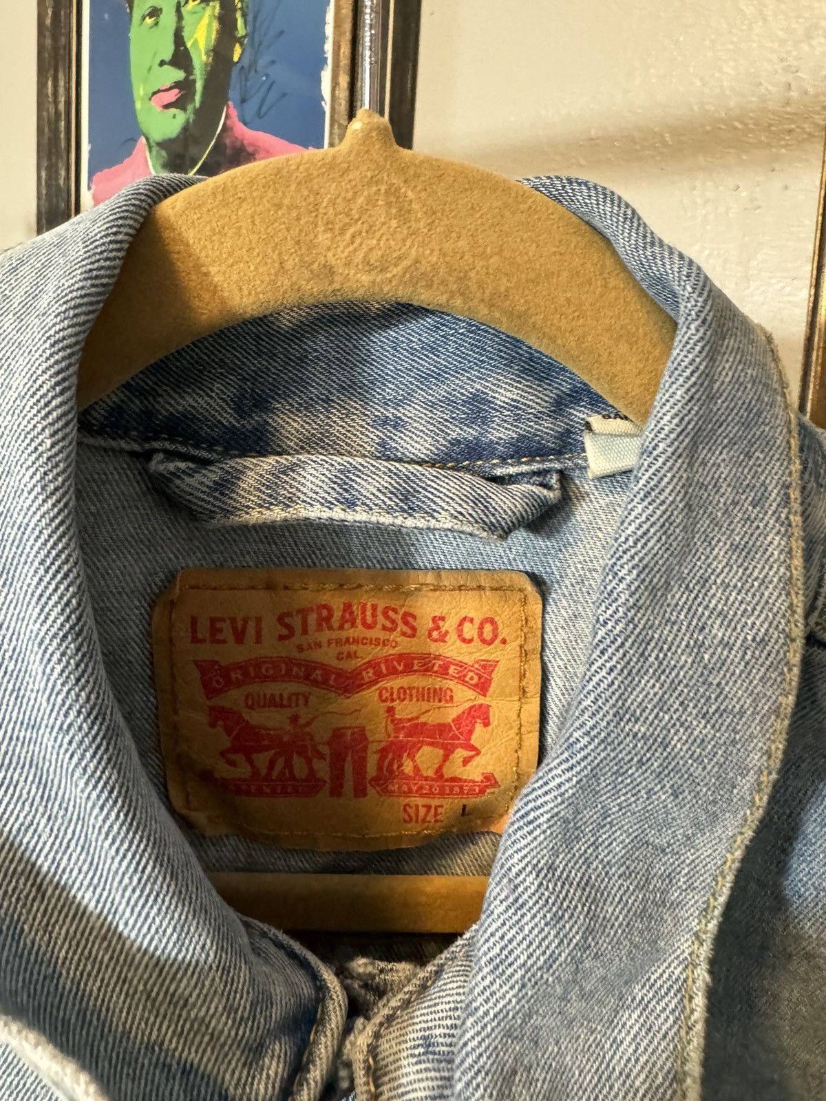 Levi's Levi’s Denim Jacket Size US L / EU 52-54 / 3 - 3 Thumbnail
