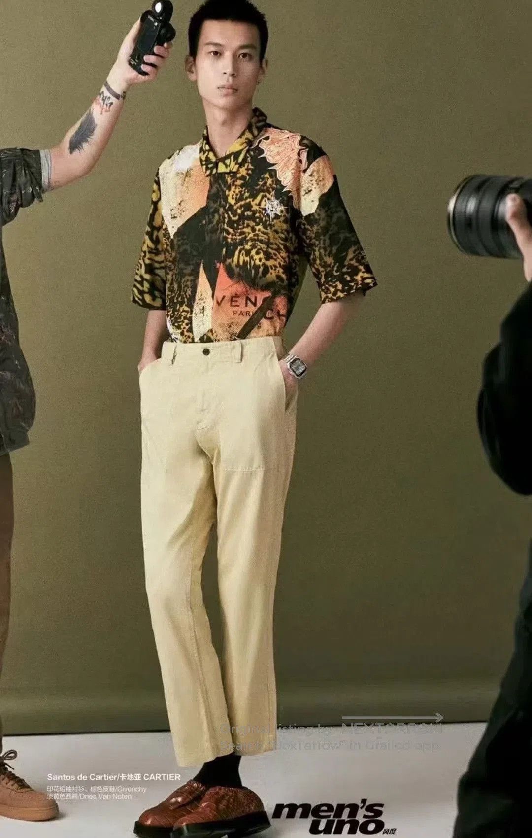 Givenchy Givenchy Boxy Printed Cotton Shirt. Size US XXS / EU 40 - 9 Thumbnail
