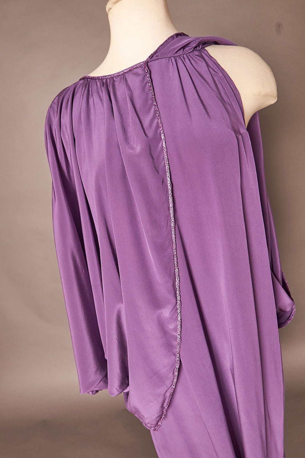 Vintage Vintage Purple Caped Shift Dress Size M / US 6-8 / IT 42-44 - 8 Thumbnail