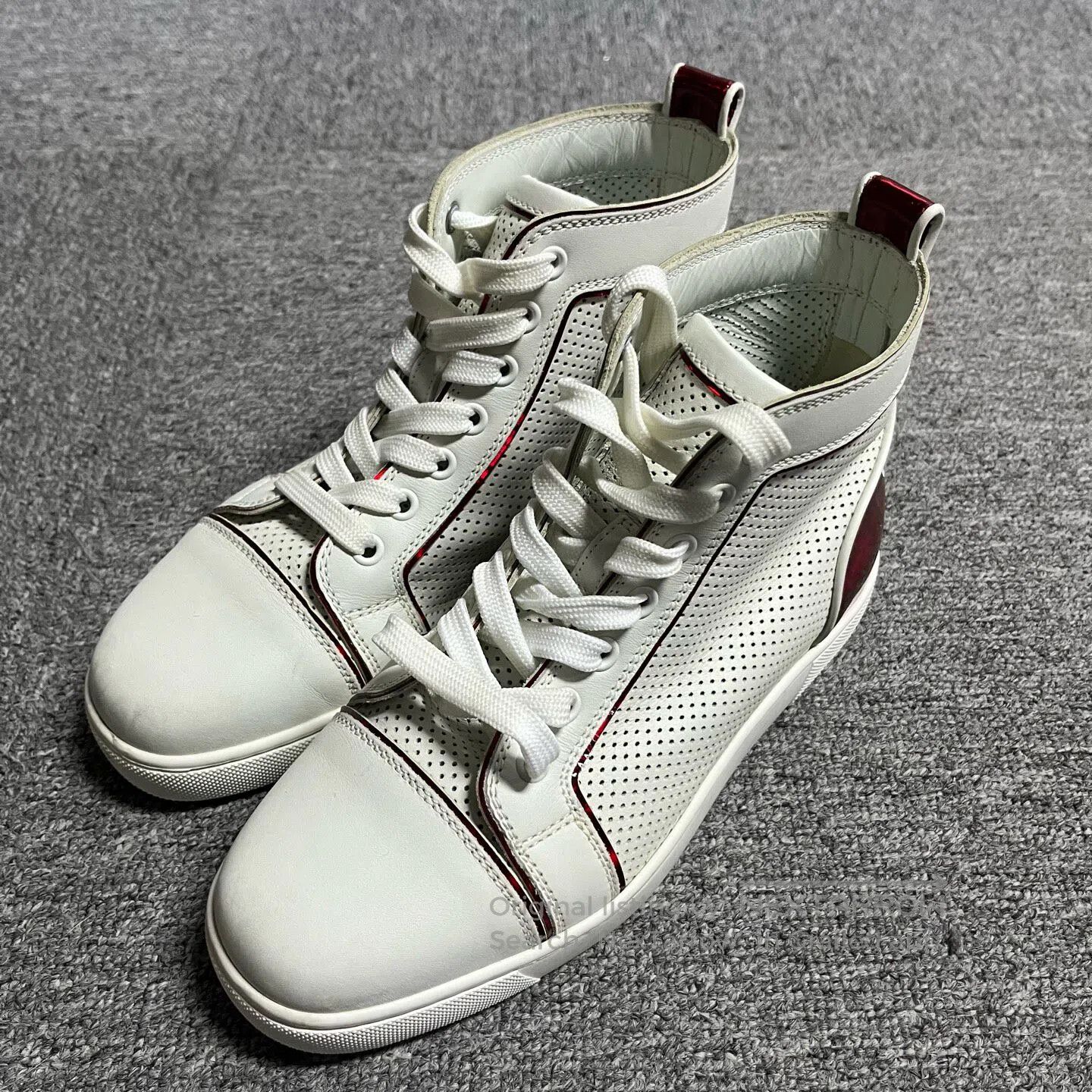 Christian Louboutin christian louboutin Leather-upholstered, calf-leather roun Size US 5.5 / IT 35.5 - 1 Thumbnail