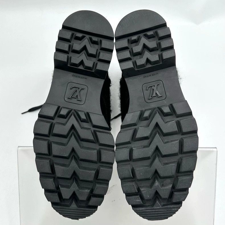 Louis Vuitton Louis Vuitton Black Logo Martin Boots -2505 Size US 5.5 / IT 35.5 - 6 Thumbnail