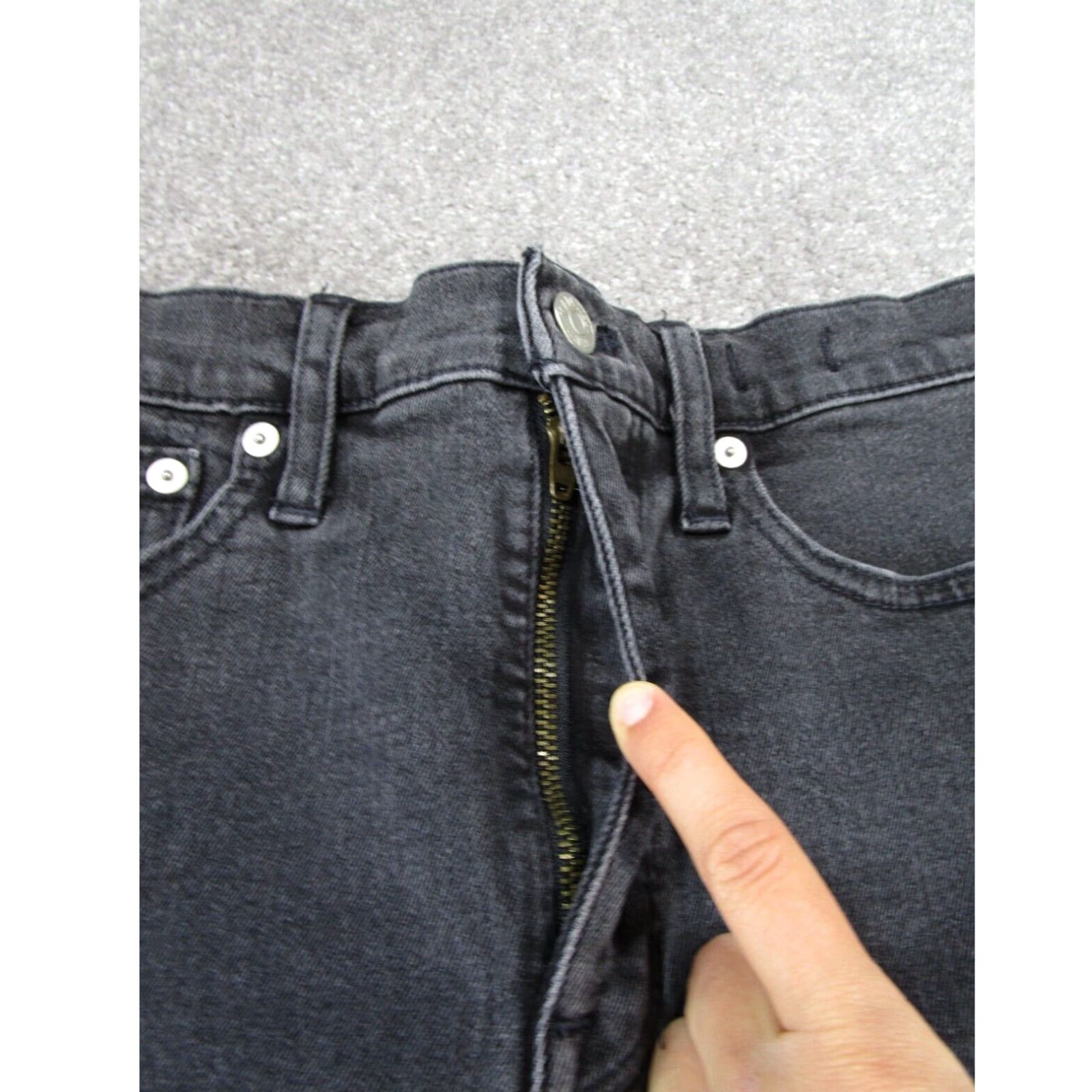 Madewell Womens Madewell Shorts Gray Denim 25 XL Extra Large Size 42" / US 20 - 2 Thumbnail