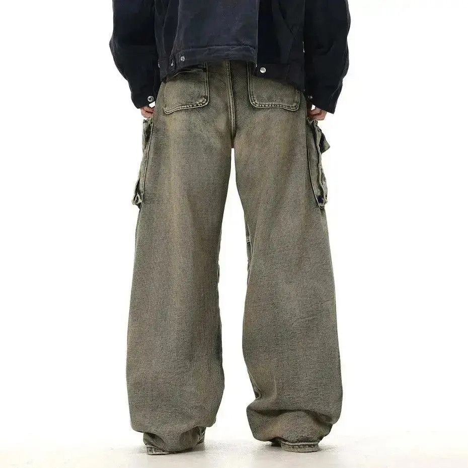 Japanese Brand Streetwear Hip Hop Multi Pockets Baggy Jeans Size US 32 / EU 48 - 3 Thumbnail