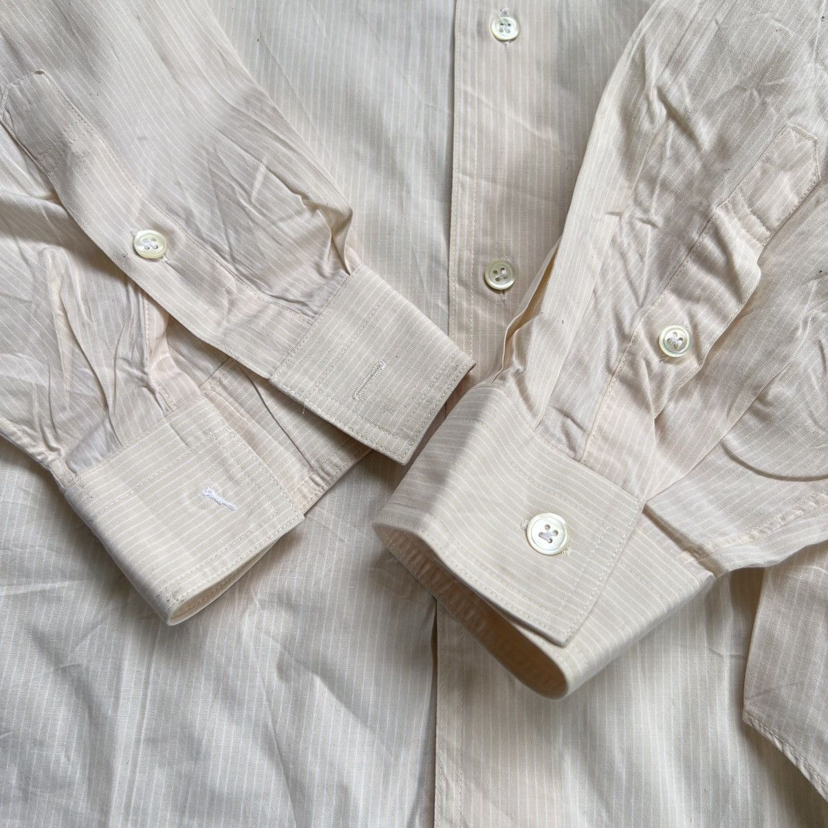 Yves Saint Laurent 1990s YSL Stripe Longsleeve Button up Shirt Size US L / EU 52-54 / 3 - 5 Thumbnail