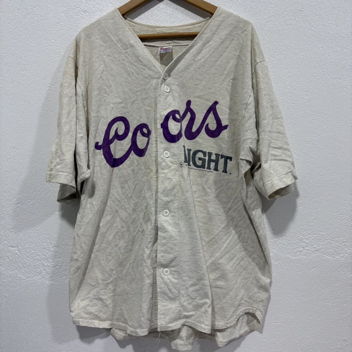 Vintage VINTAGE COORS LIGHT JERSEY SHIRT Size US XL / EU 56 / 4 - 1 Thumbnail