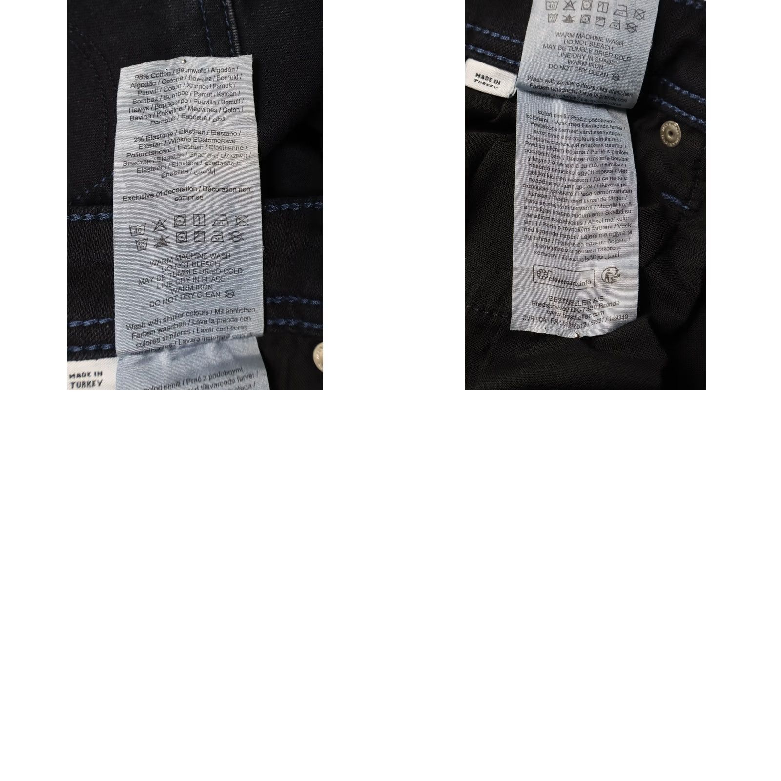 Jack & Jones JACK & JONES Slim/Glenn Jeans Men's W30/L32 Dark Blue Faed Whiskers Button Fly Jeans Size US 30 / EU 46 - 8 Thumbnail