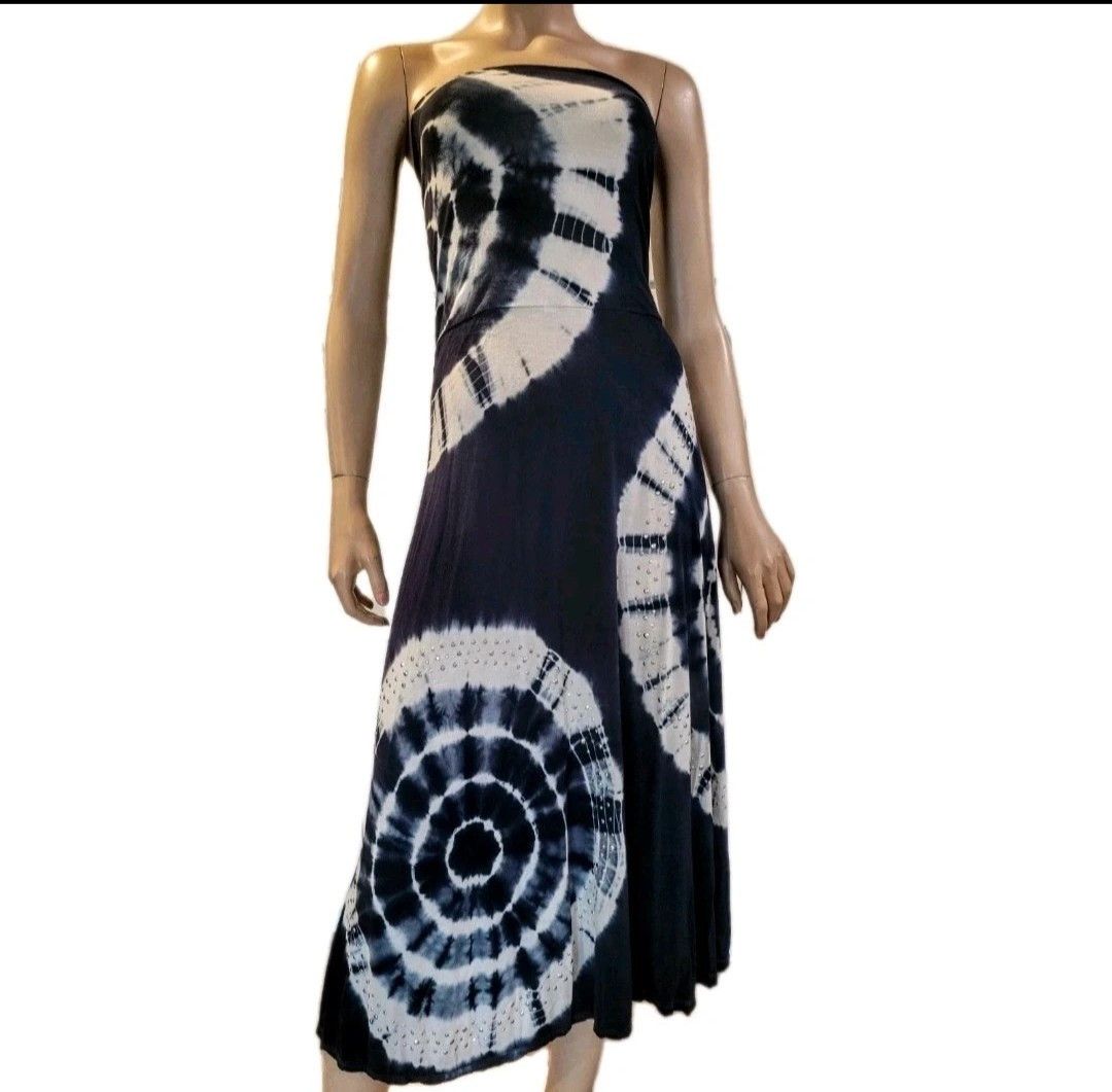 I.N.C IInternational Concepts Dress to Skirt Tie-Dye Stud Detail Size M / US 6-8 / IT 42-44 - 2 Thumbnail