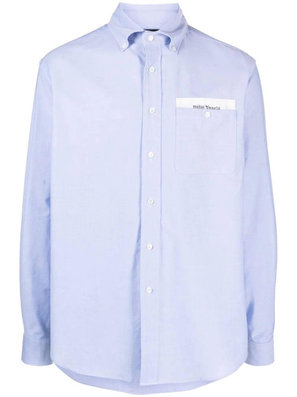 Palm Angels o1y0325 Logo Solid Color Shirt in Blue Size US L / EU 52-54 / 3 - 1 Thumbnail