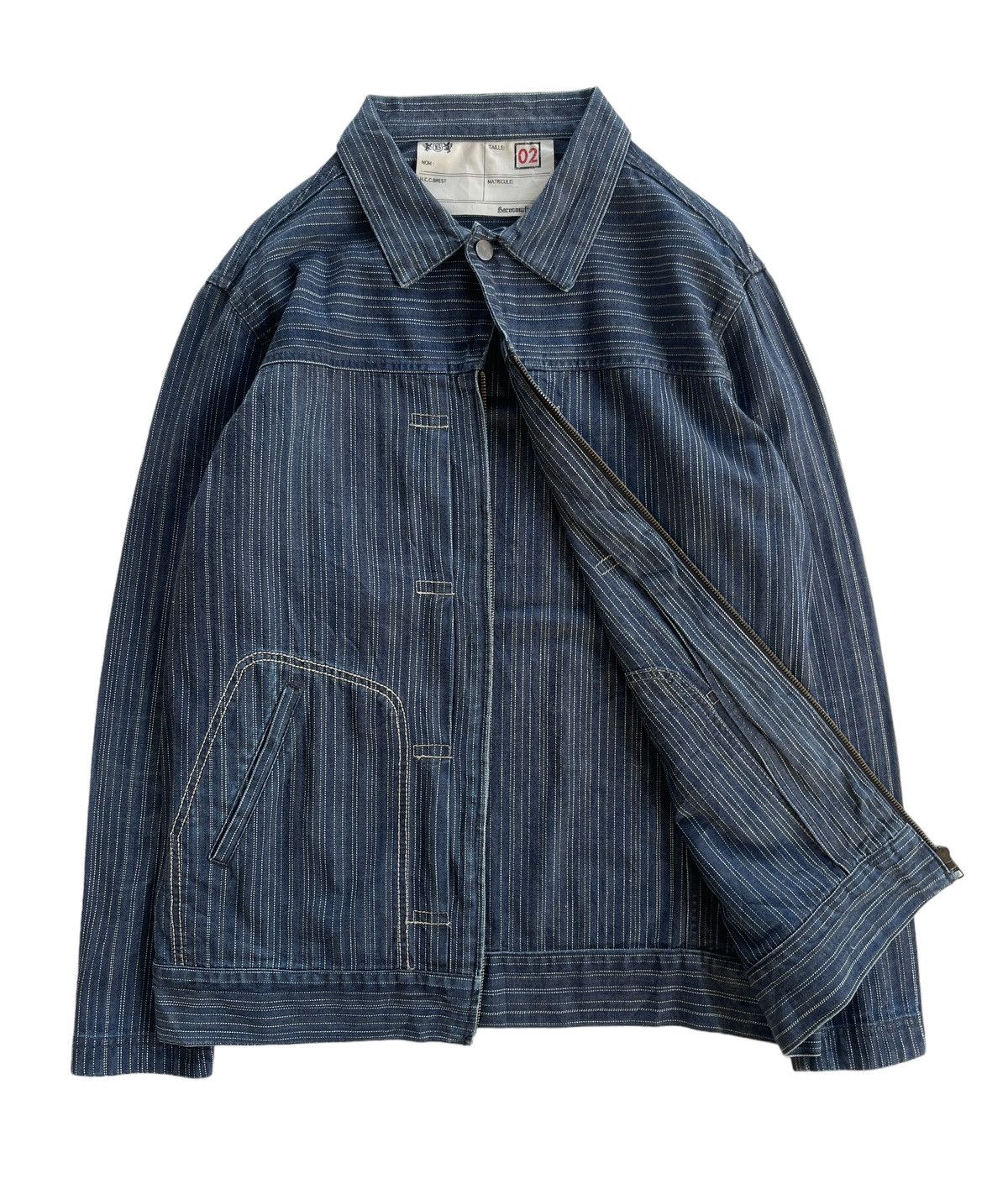 Vintage Vintage Denim Workers Hickory Wabash Jacket Size US L / EU 52-54 / 3 - 2 Thumbnail