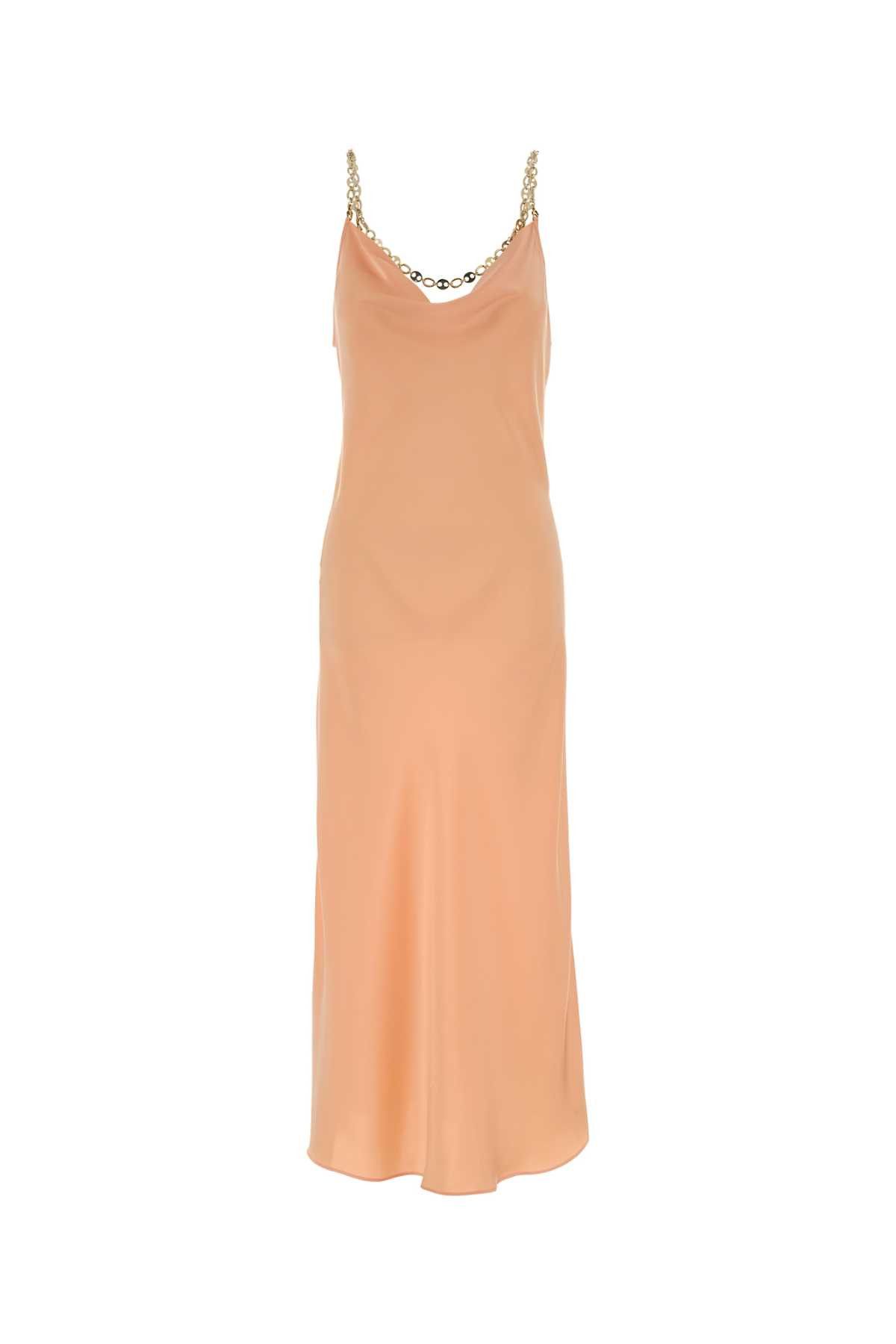 Paco Rabanne Peach Satin Dress Size S / US 4 / IT 40 - 1 Thumbnail